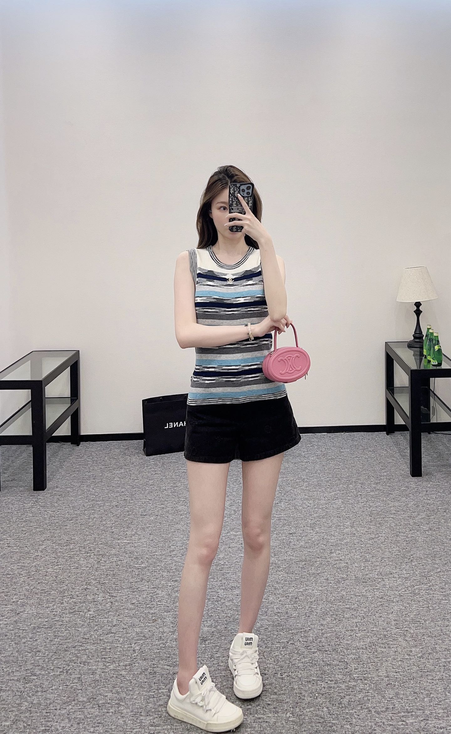 C*♥2025 new products Striped knitted vest