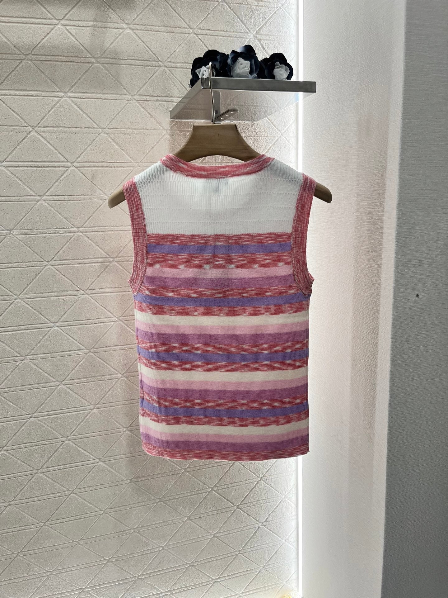 C*♥2025 new products Striped knitted vest