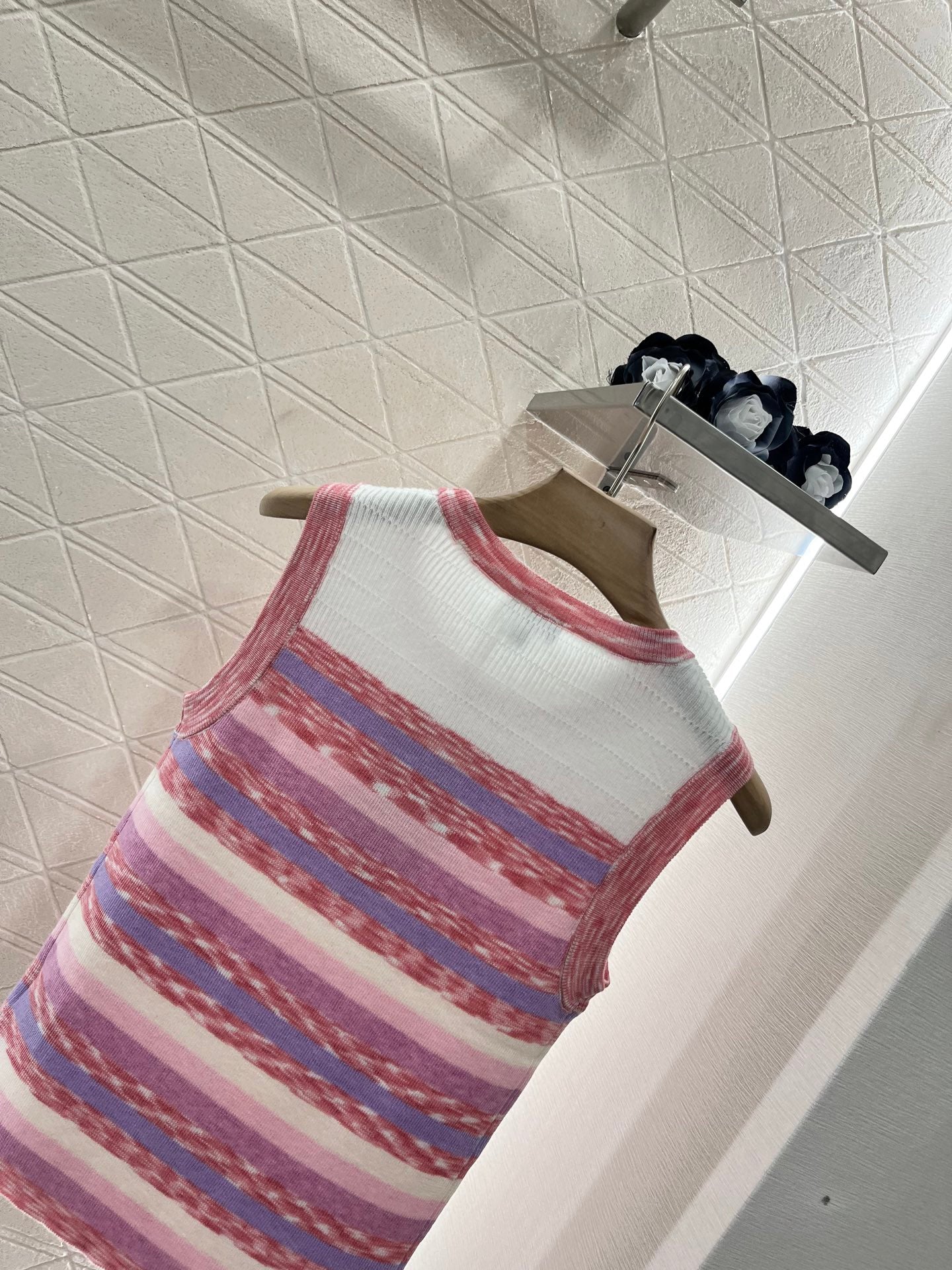 C*♥2025 new products Striped knitted vest
