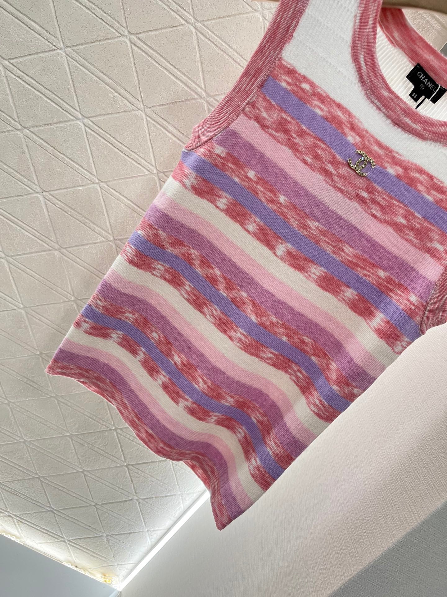 C*♥2025 new products Striped knitted vest