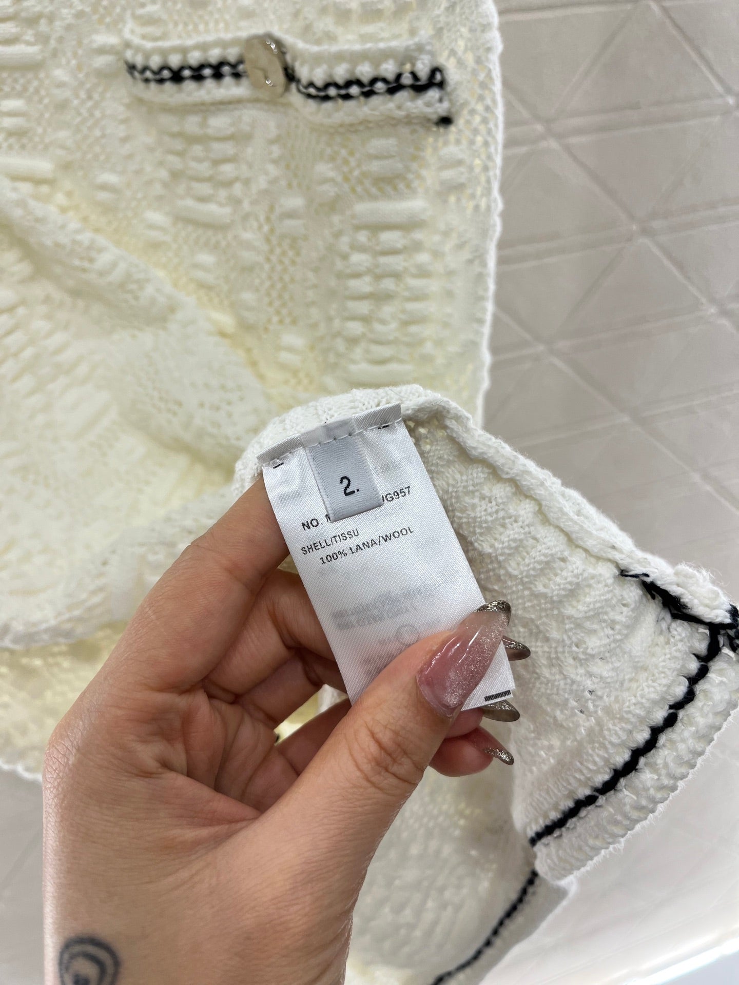 T*♥2025 new products are on sale Crochet texture knitted vest skirt