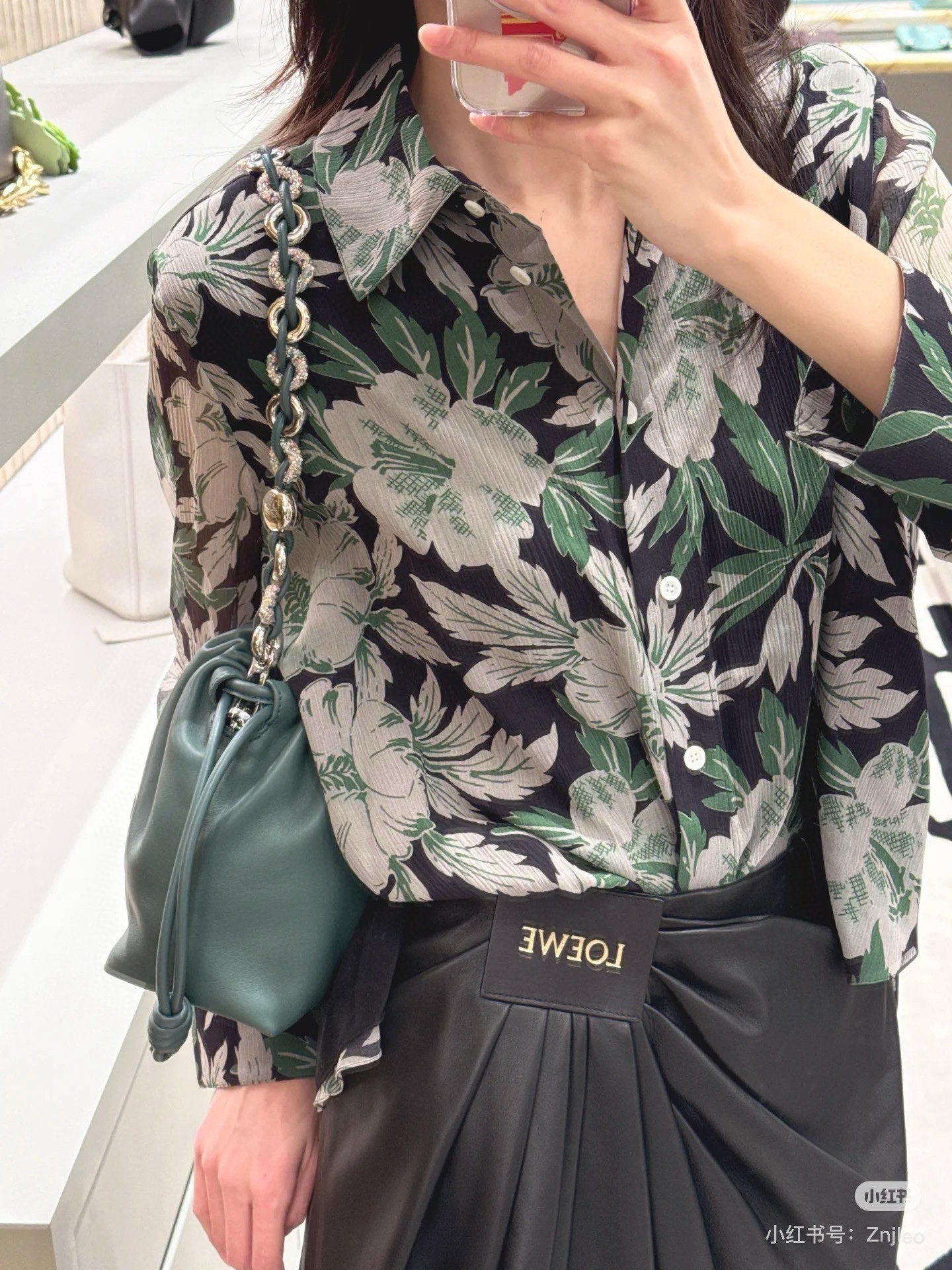 L*♥2025 new products are on sale Reactive printed floral shirt