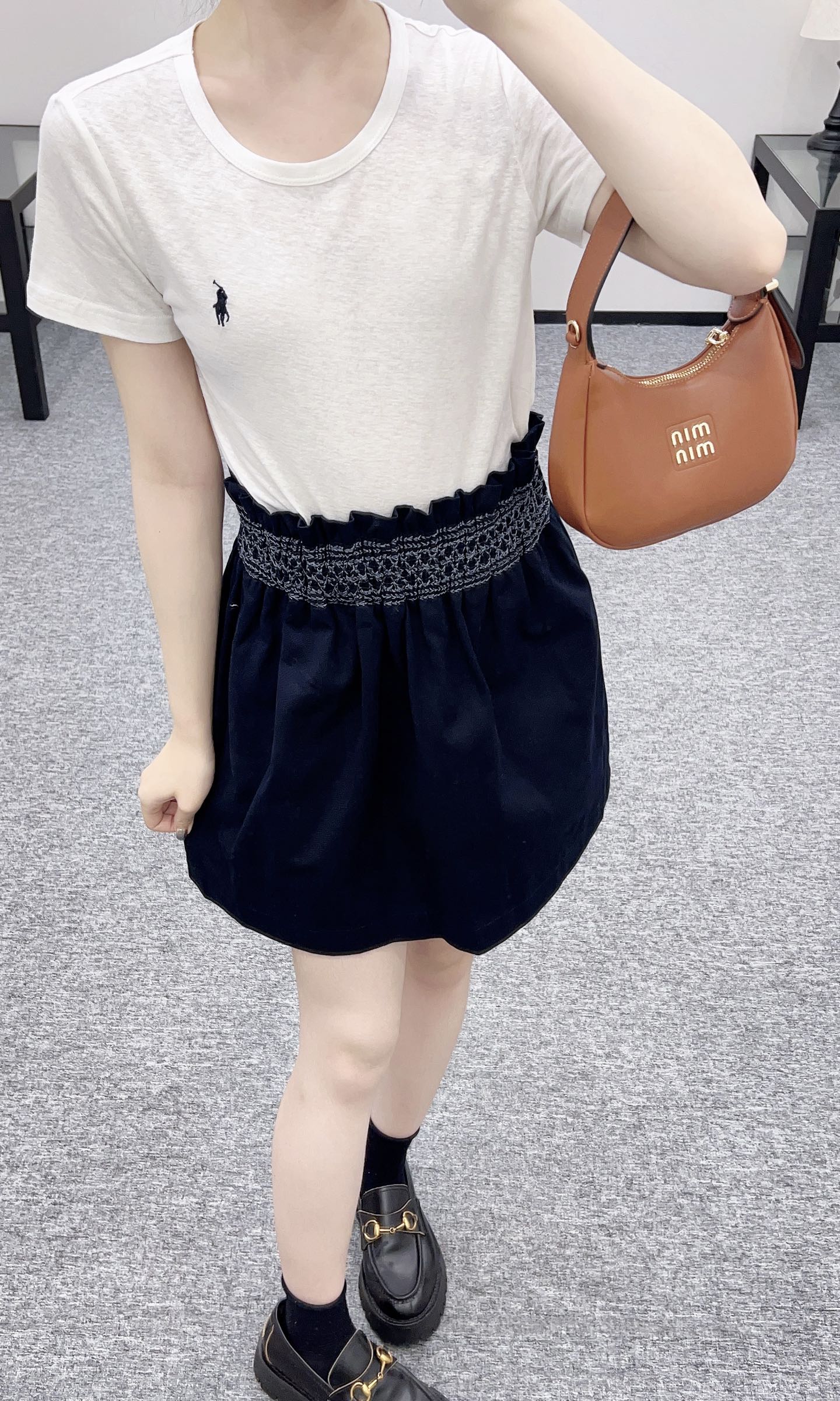 H*♥2025 new products are on sale Pleated skirt