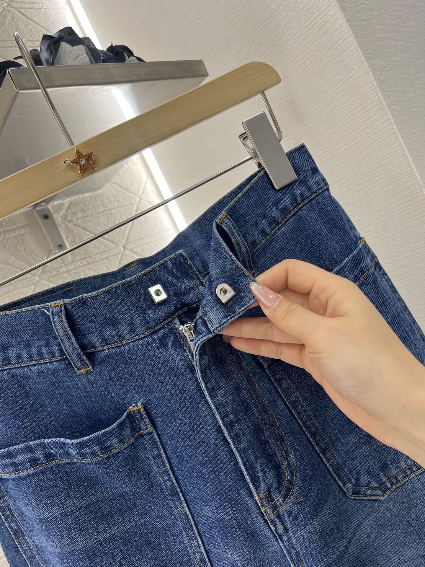 D*♥2025 new products High waist straight jeans