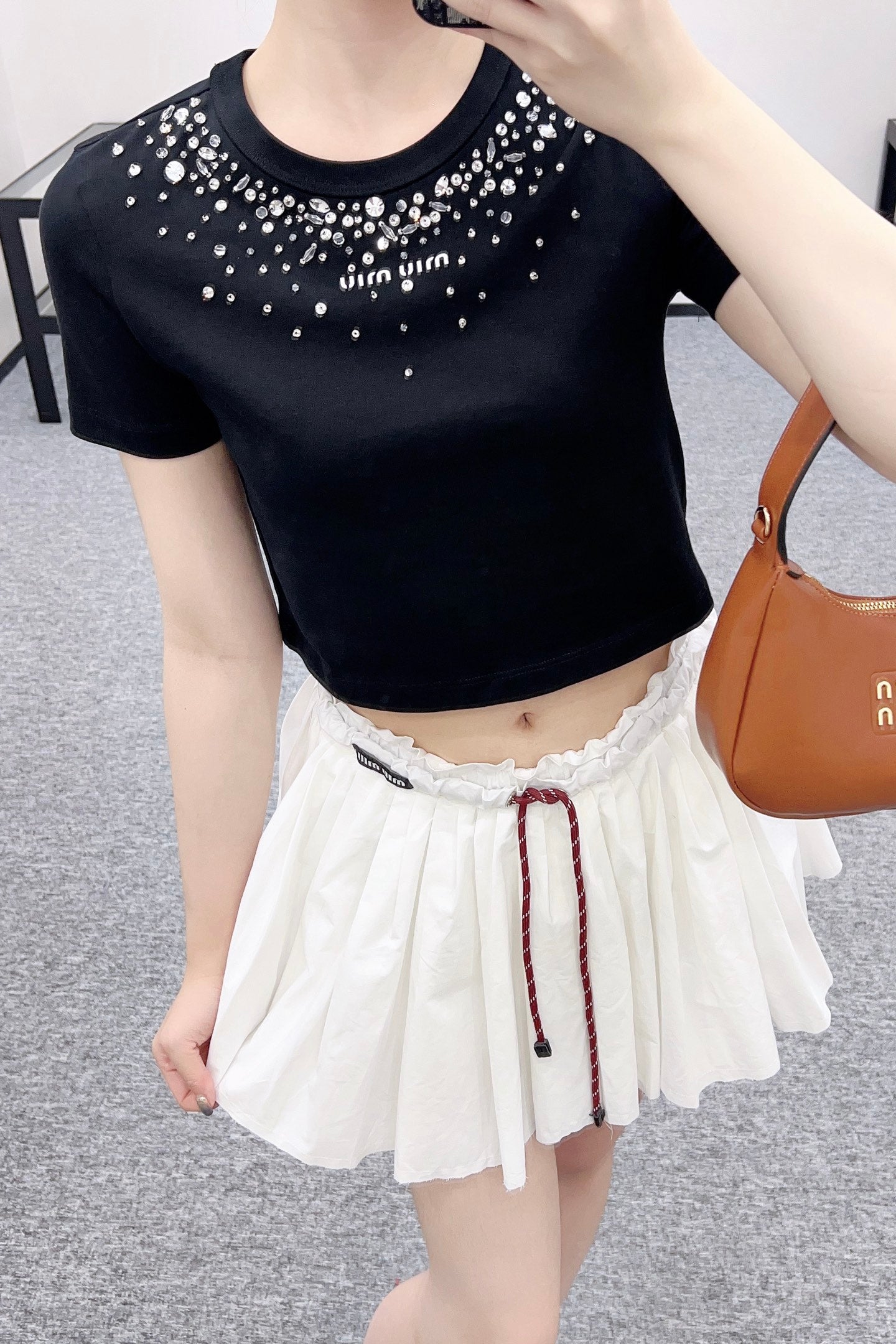 Mi*mi*♥2025 new products are on sale Short rhinestone beaded letters