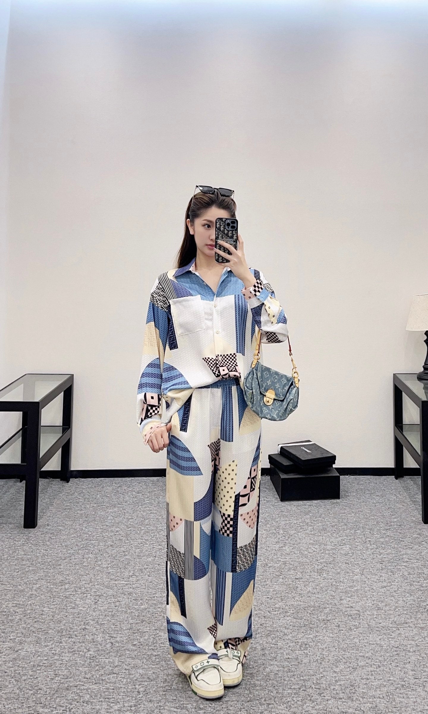 F*♥2025 new products are on sale Printed shirt and trousers set