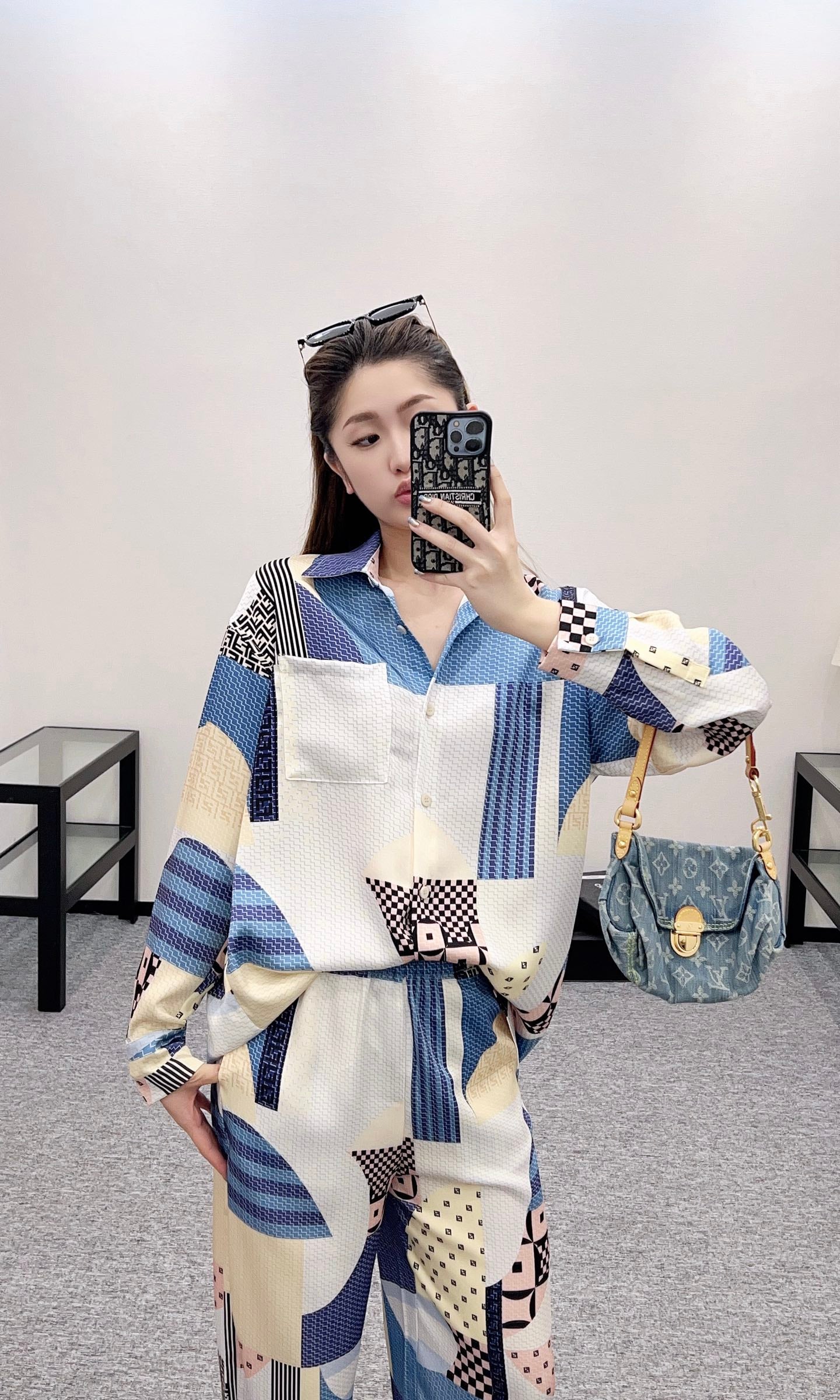 F*♥2025 new products are on sale Printed shirt and trousers set