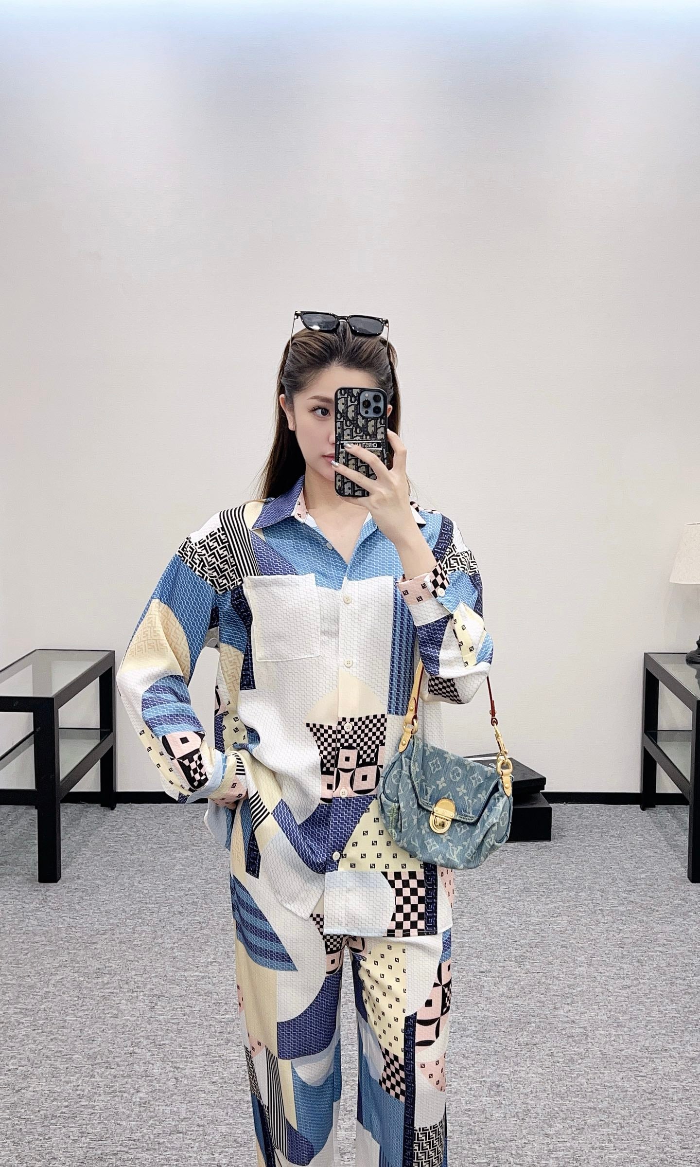 F*♥2025 new products are on sale Printed shirt and trousers set