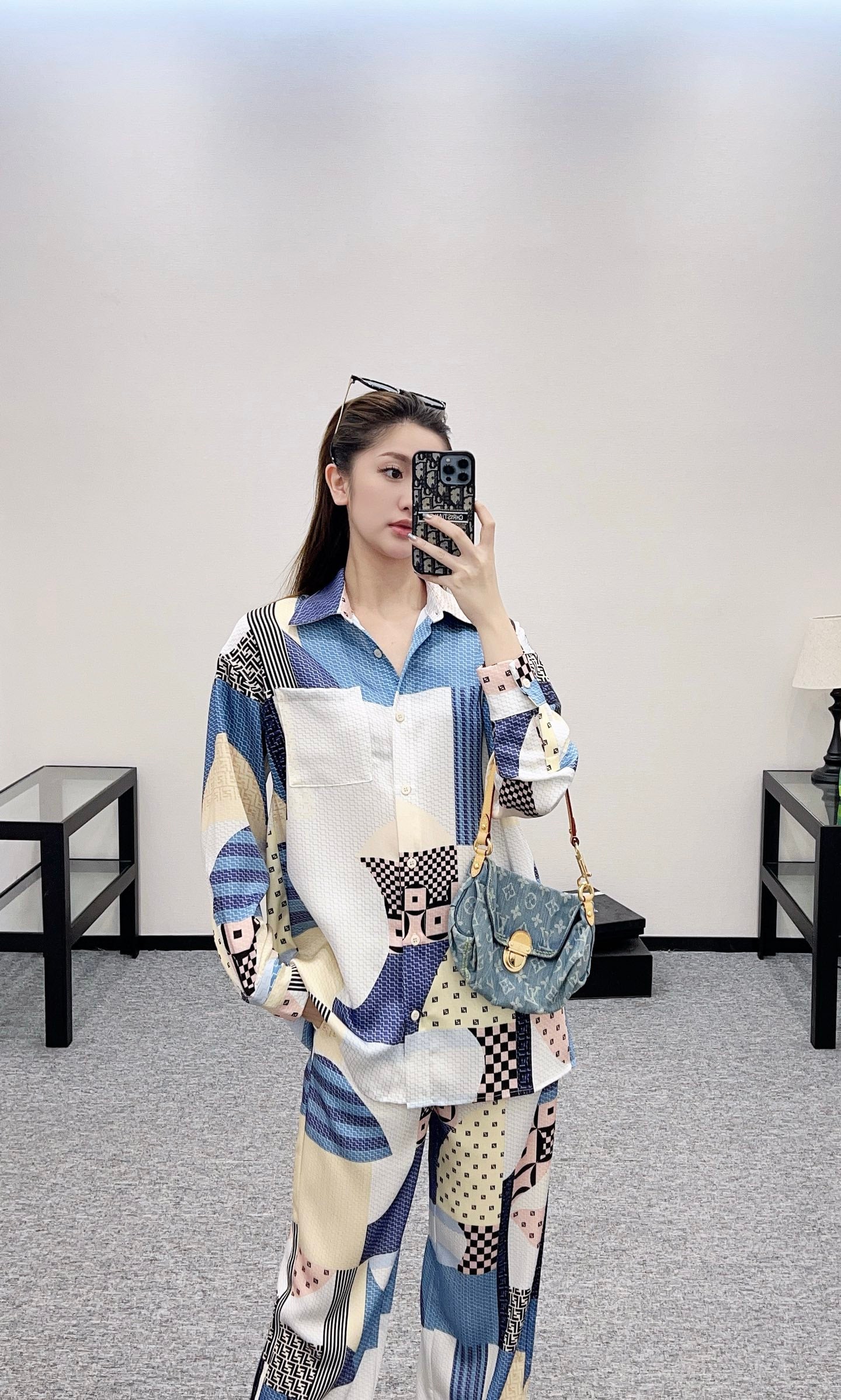 F*♥2025 new products are on sale Printed shirt and trousers set