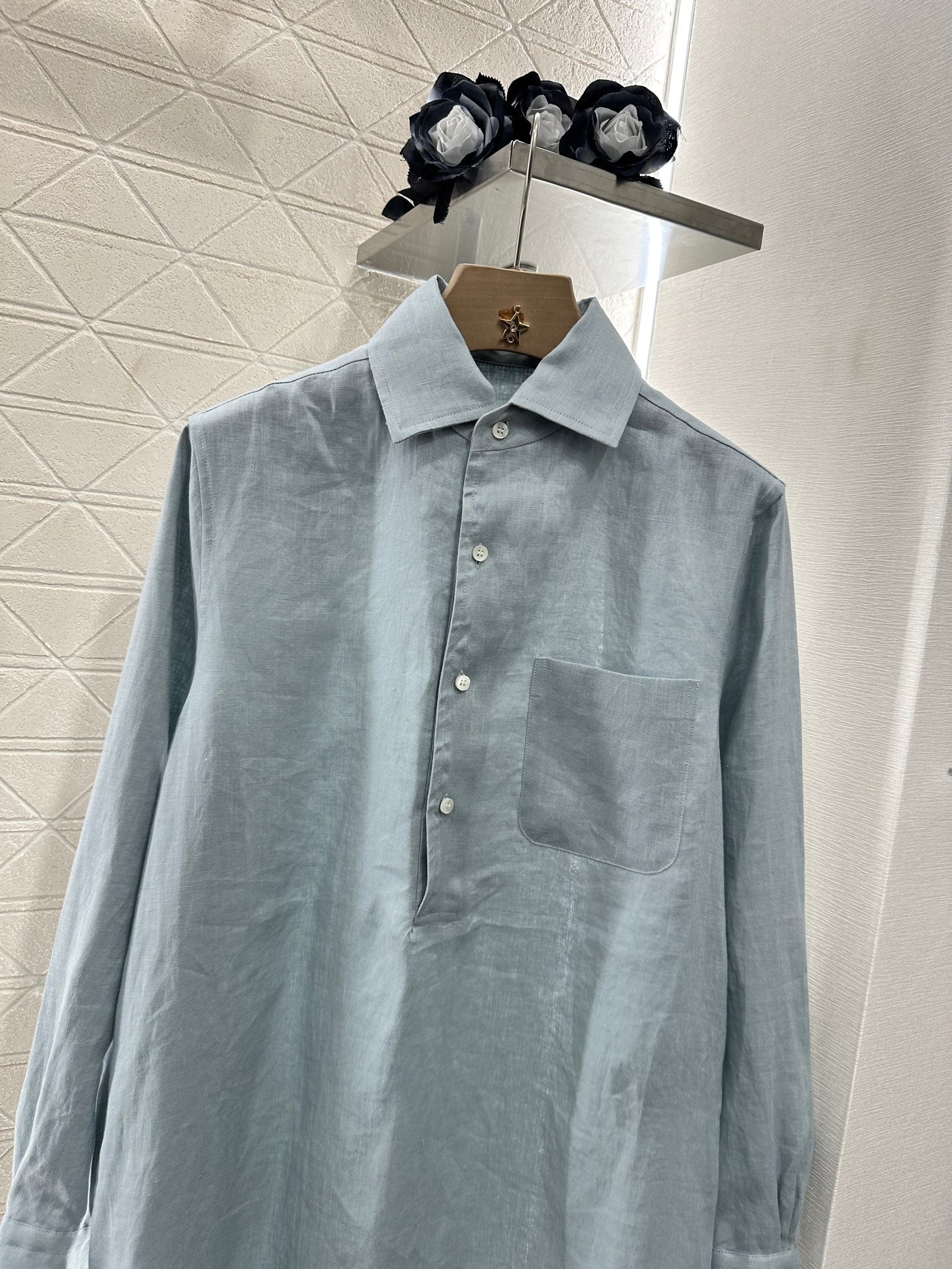 Zm*♥2025 new products are on sale Lapel shirt dress