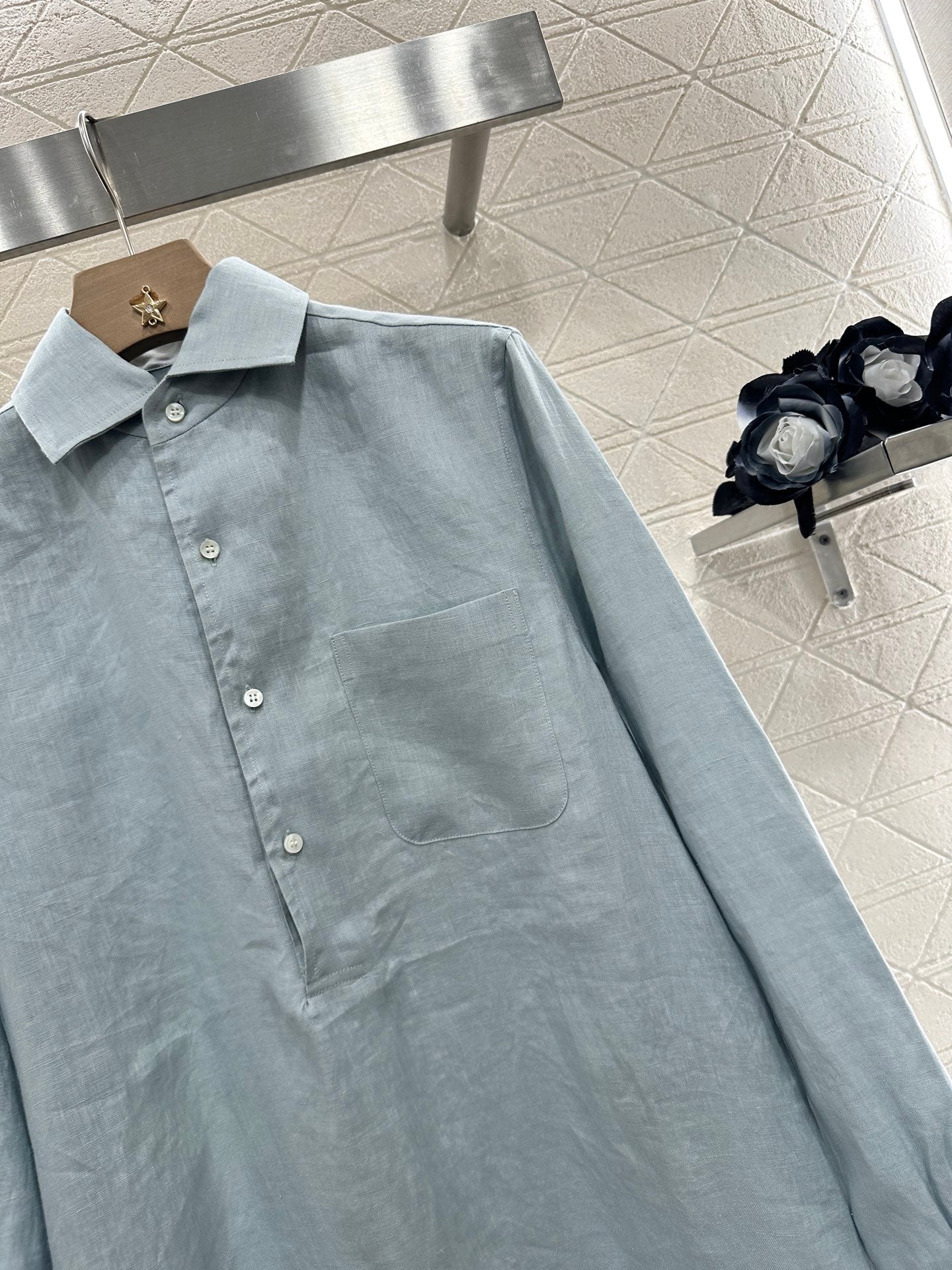 Zm*♥2025 new products are on sale Lapel shirt dress