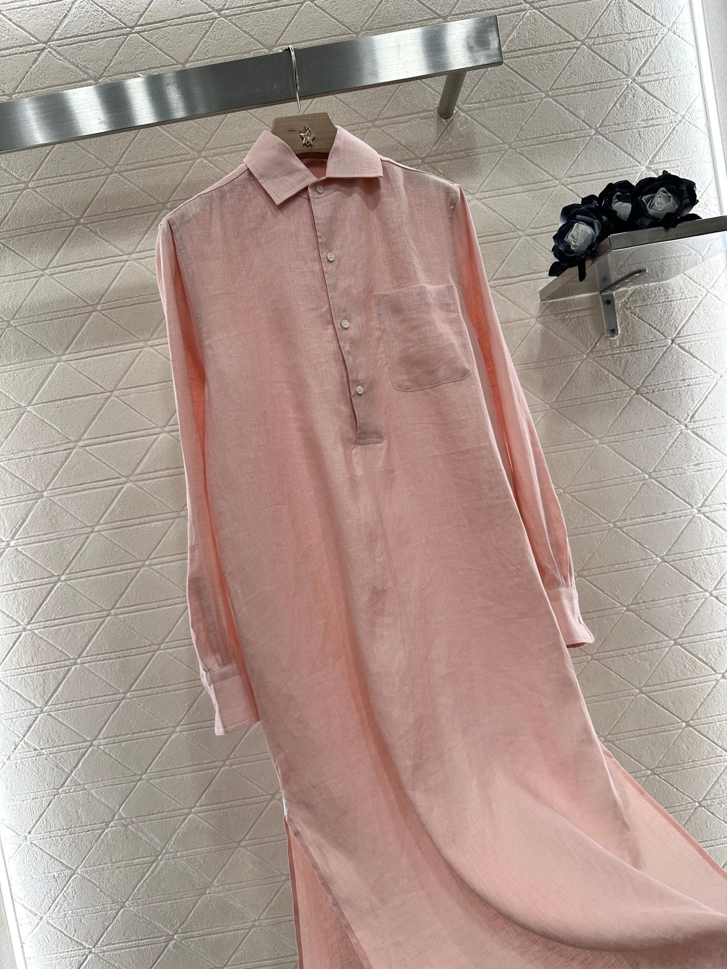 Zm*♥2025 new products are on sale Lapel shirt dress