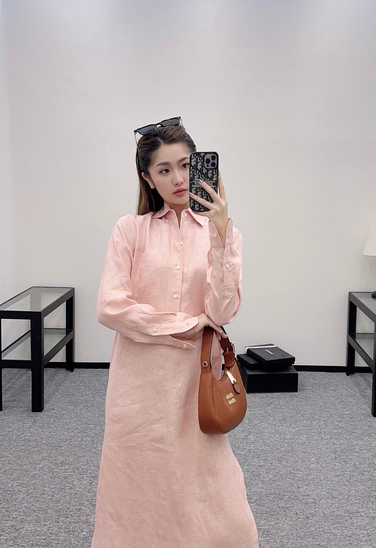 Zm*♥2025 new products are on sale Lapel shirt dress