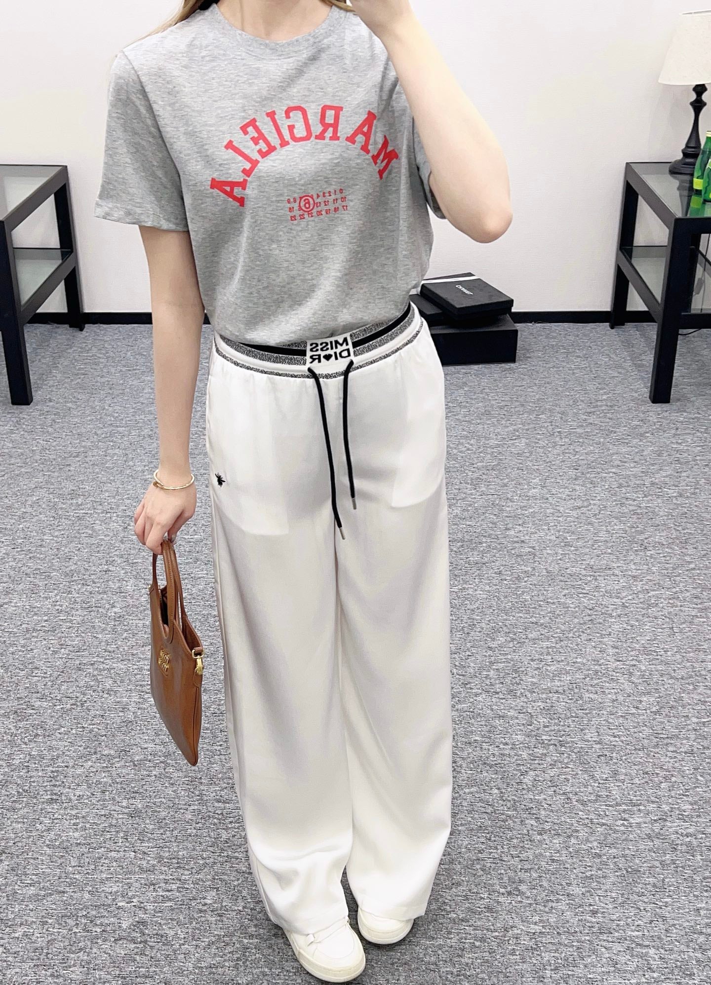D*♥2025 new products Drawstring wide-leg trousers