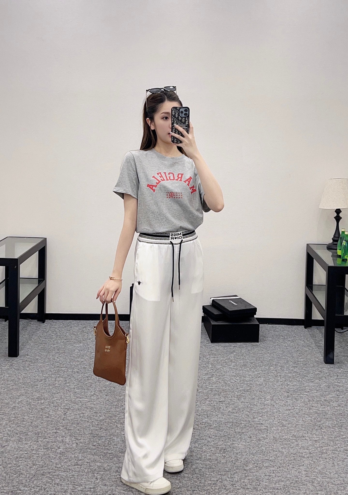 D*♥2025 new products Drawstring wide-leg trousers