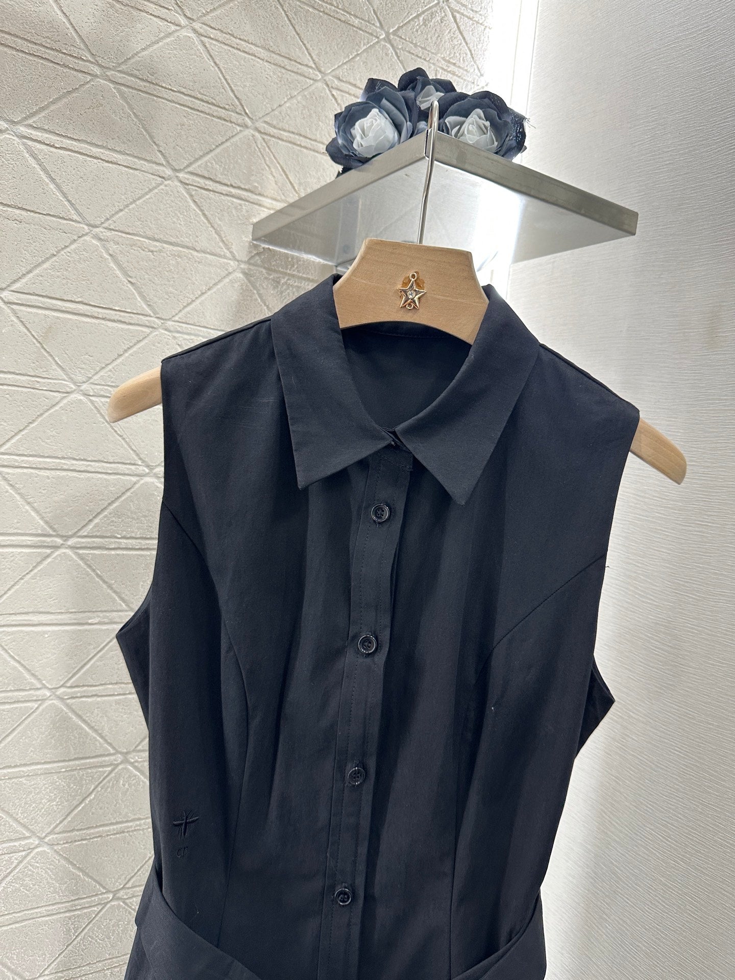 D*♥2025 new products Lapel sleeveless dress