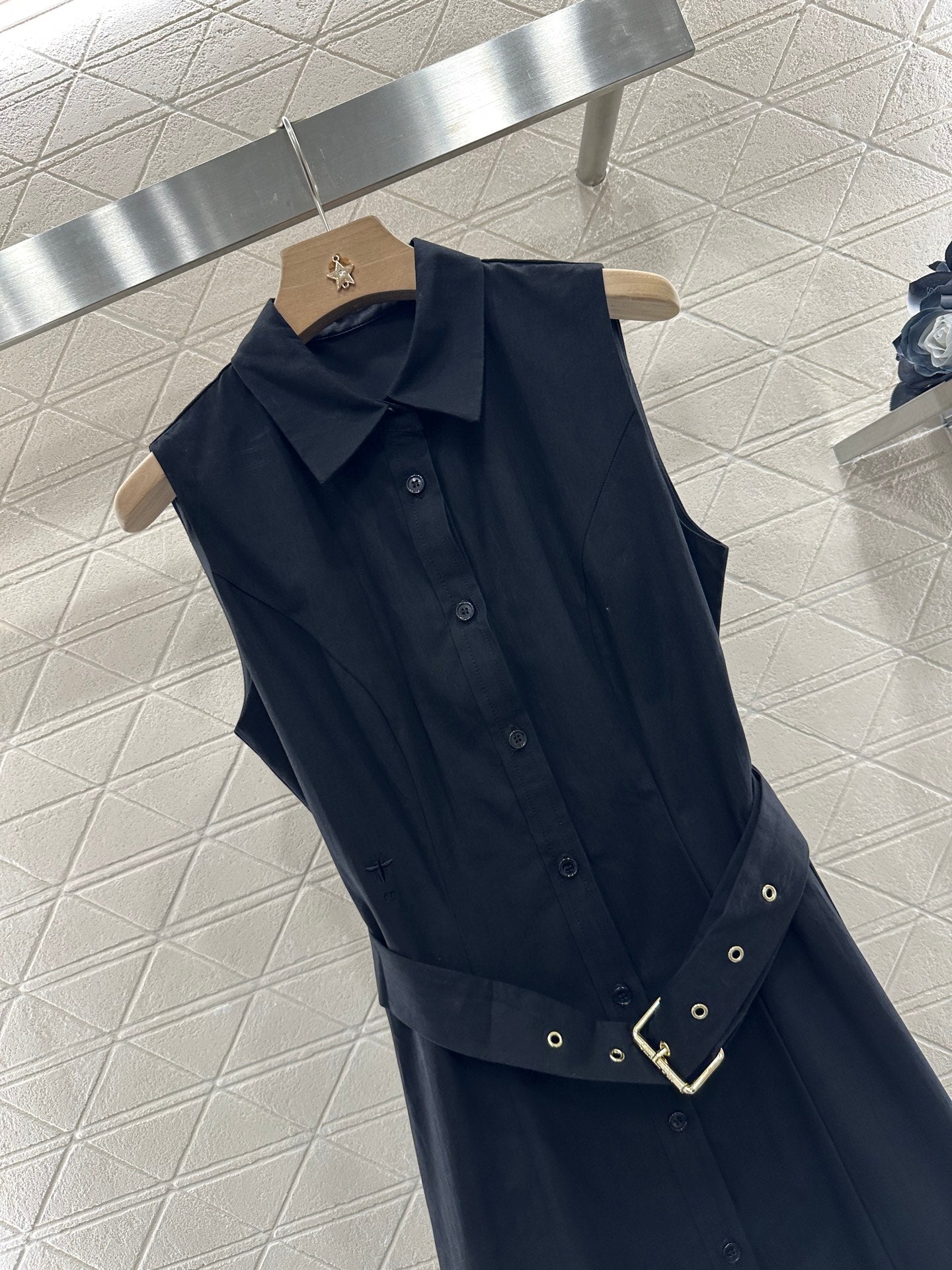 D*♥2025 new products Lapel sleeveless dress