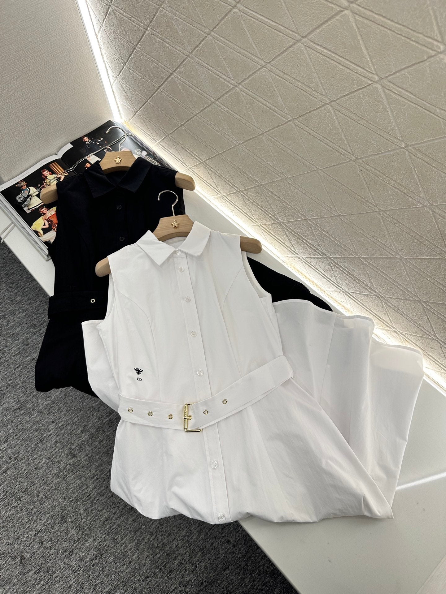 D*♥2025 new products Lapel sleeveless dress