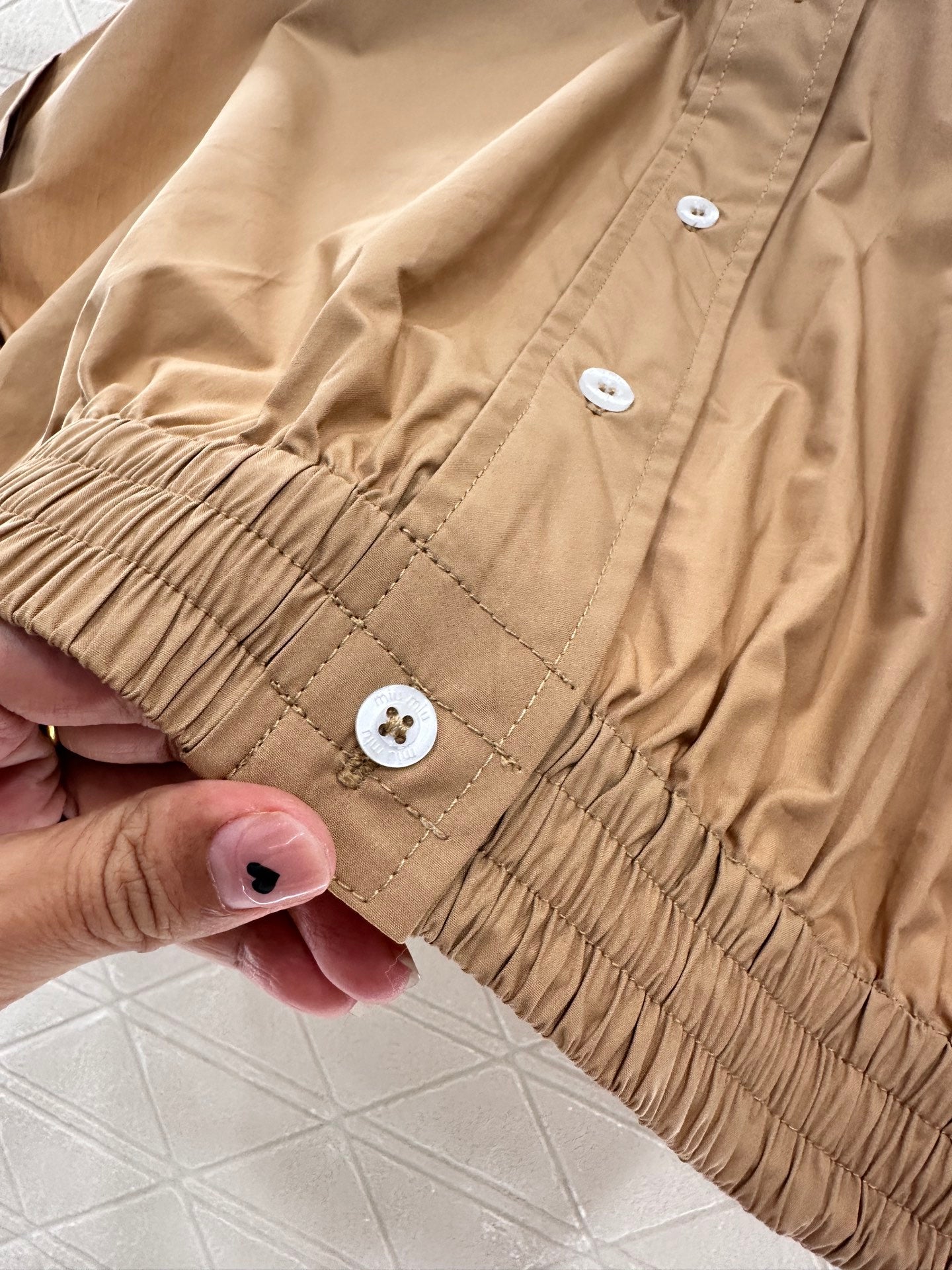 Mi*mi*♥2025 new product Lapel short shirt