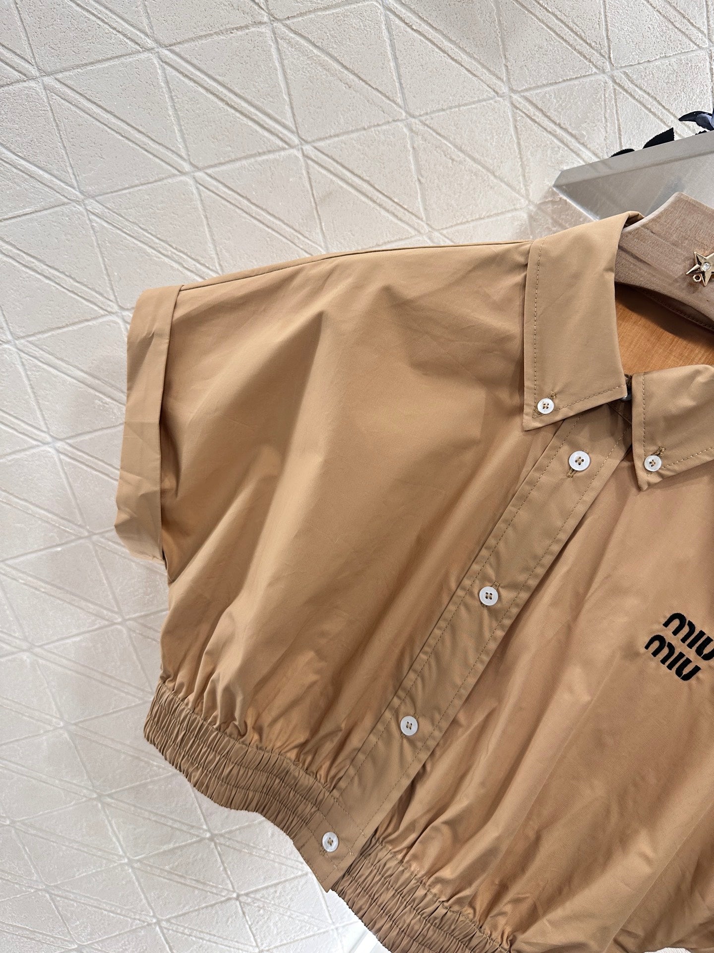 Mi*mi*♥2025 new product Lapel short shirt