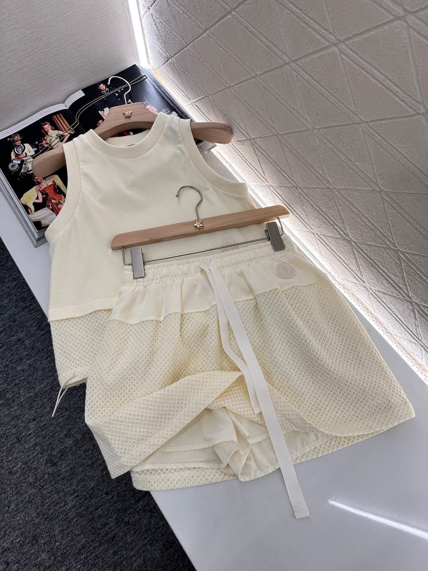 M*♥2025 new product Vest high waist skirt set
