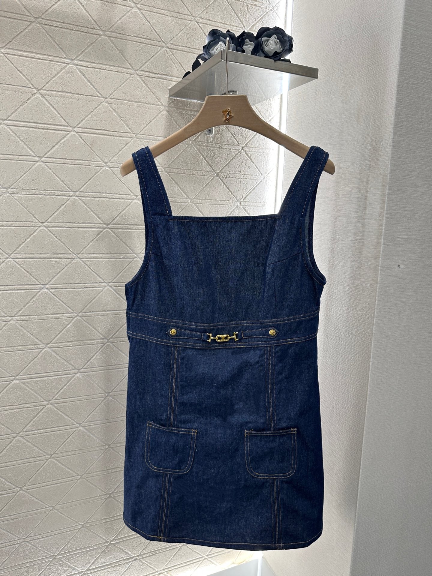 C*♥2025 new products Denim vest skirt