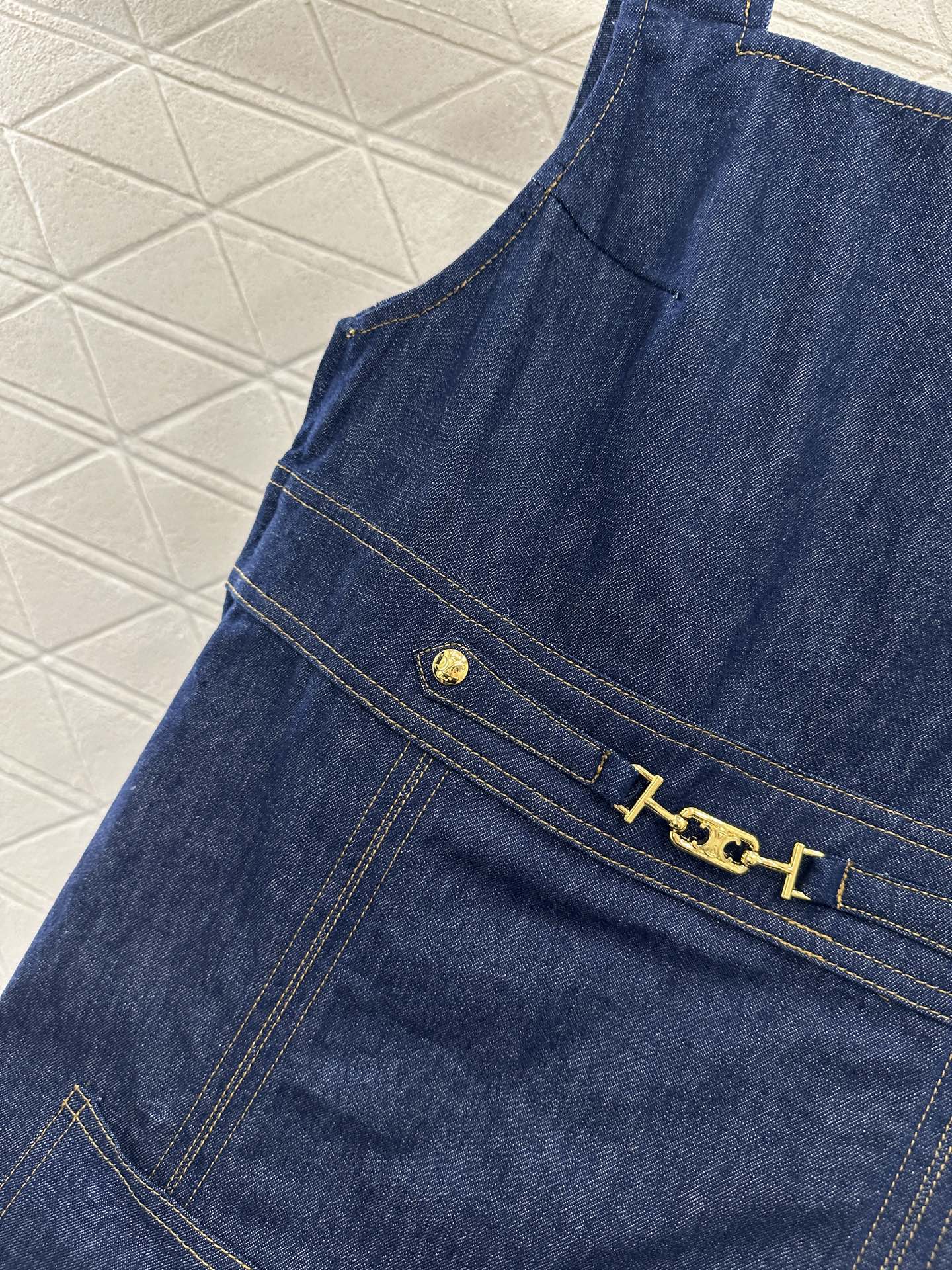 C*♥2025 new products Denim vest skirt