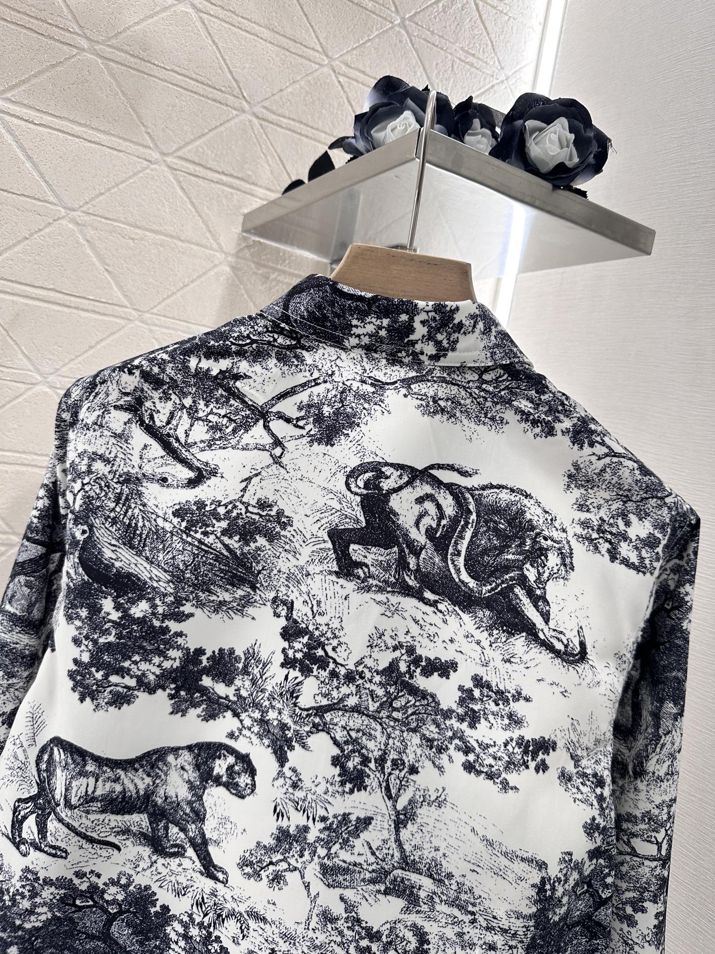 D*♥2025 new product Reactive printed knotted shirt