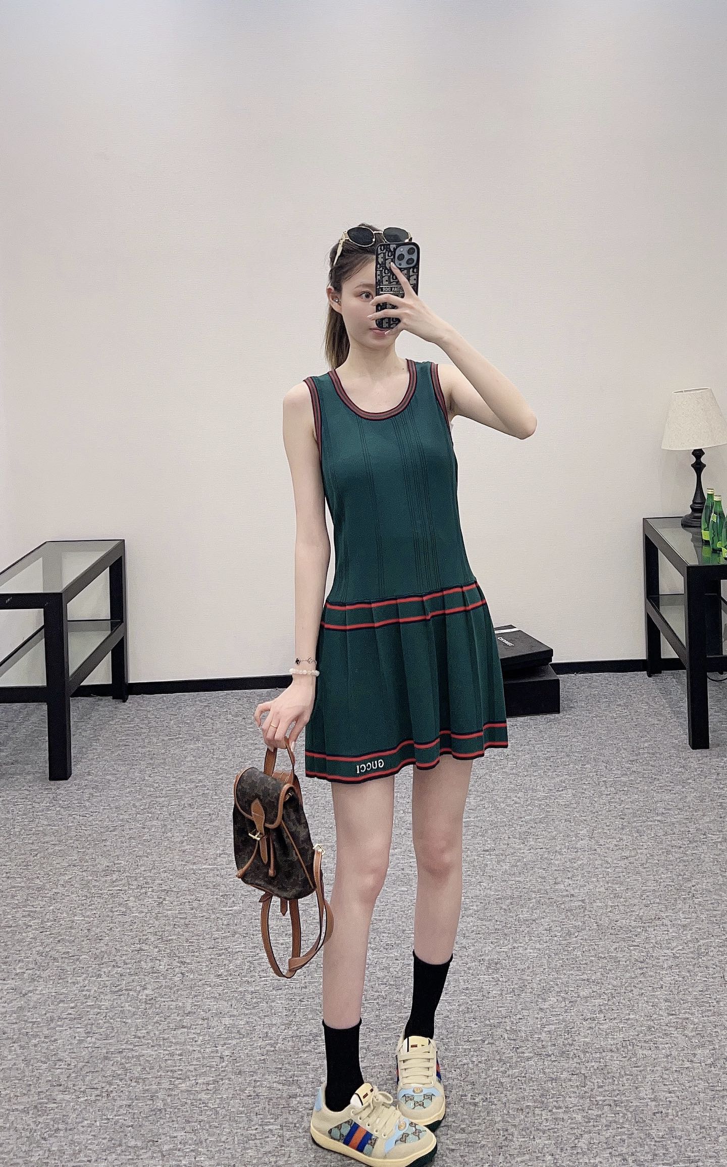 G*♥2025 new product Knitted vest dress