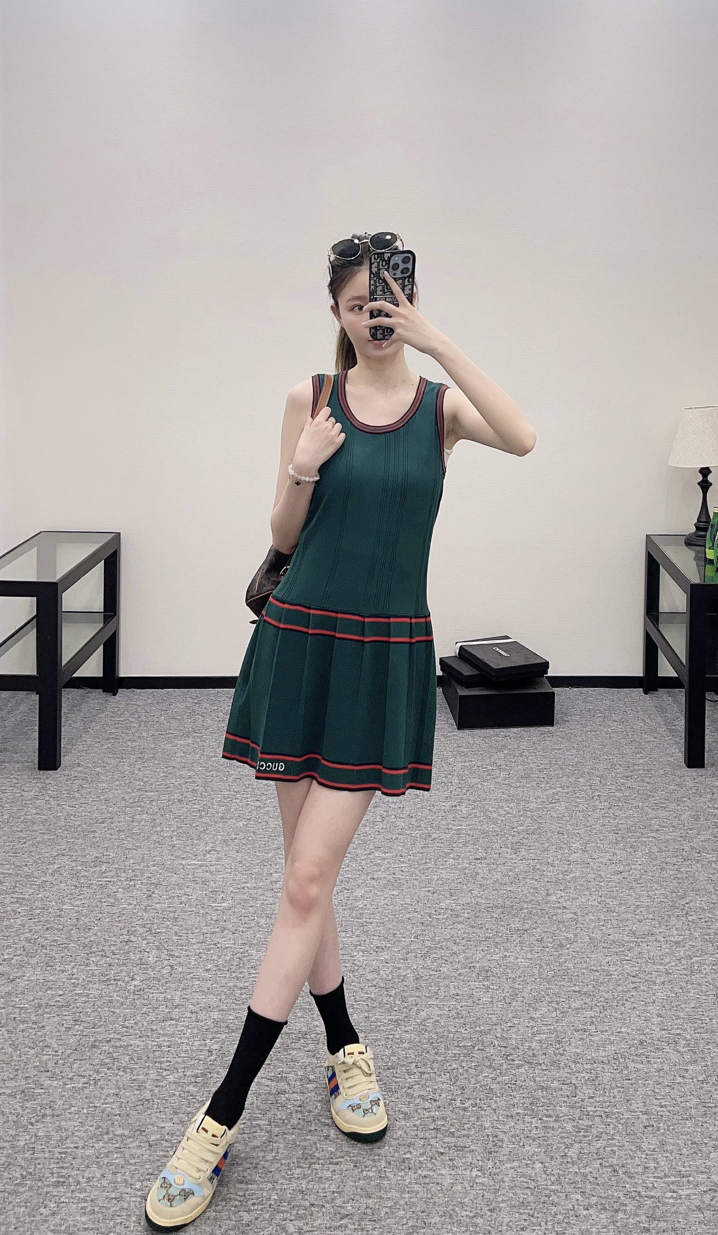 G*♥2025 new product Knitted vest dress