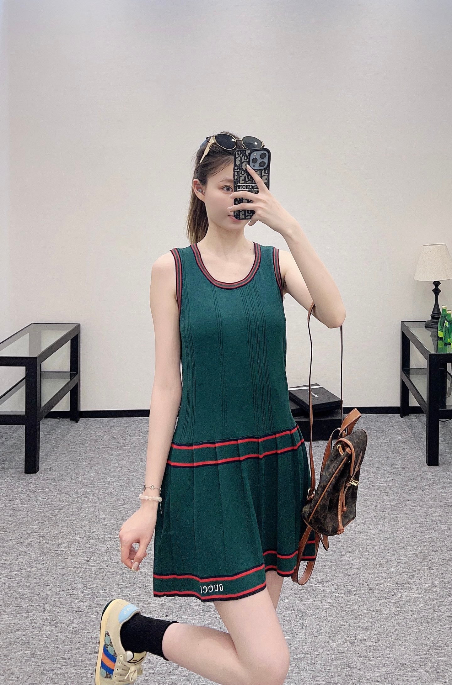 G*♥2025 new product Knitted vest dress