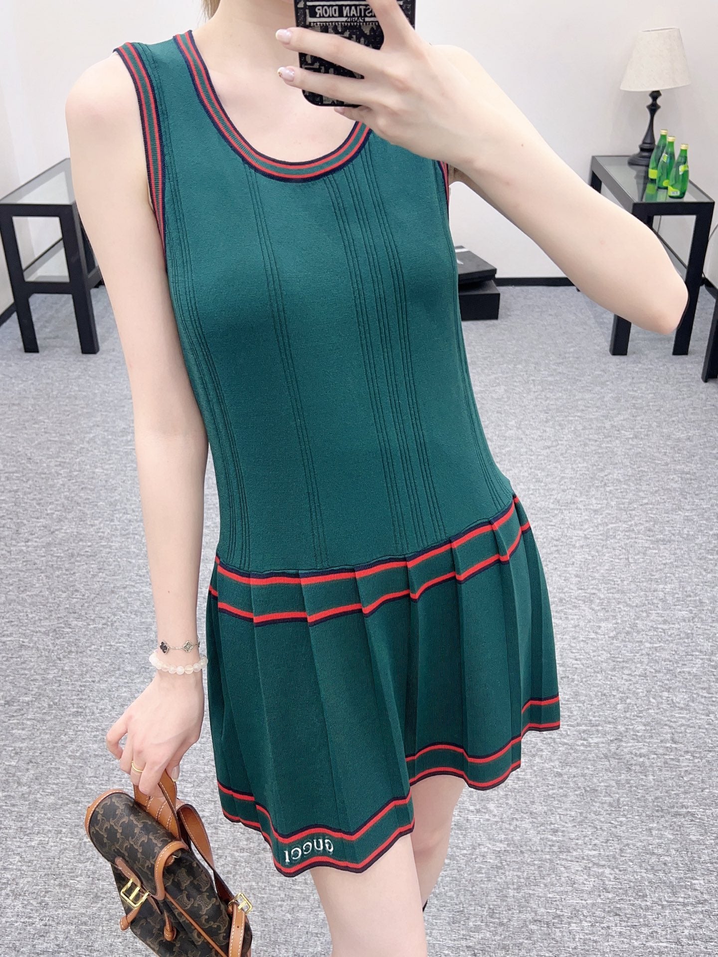 G*♥2025 new product Knitted vest dress