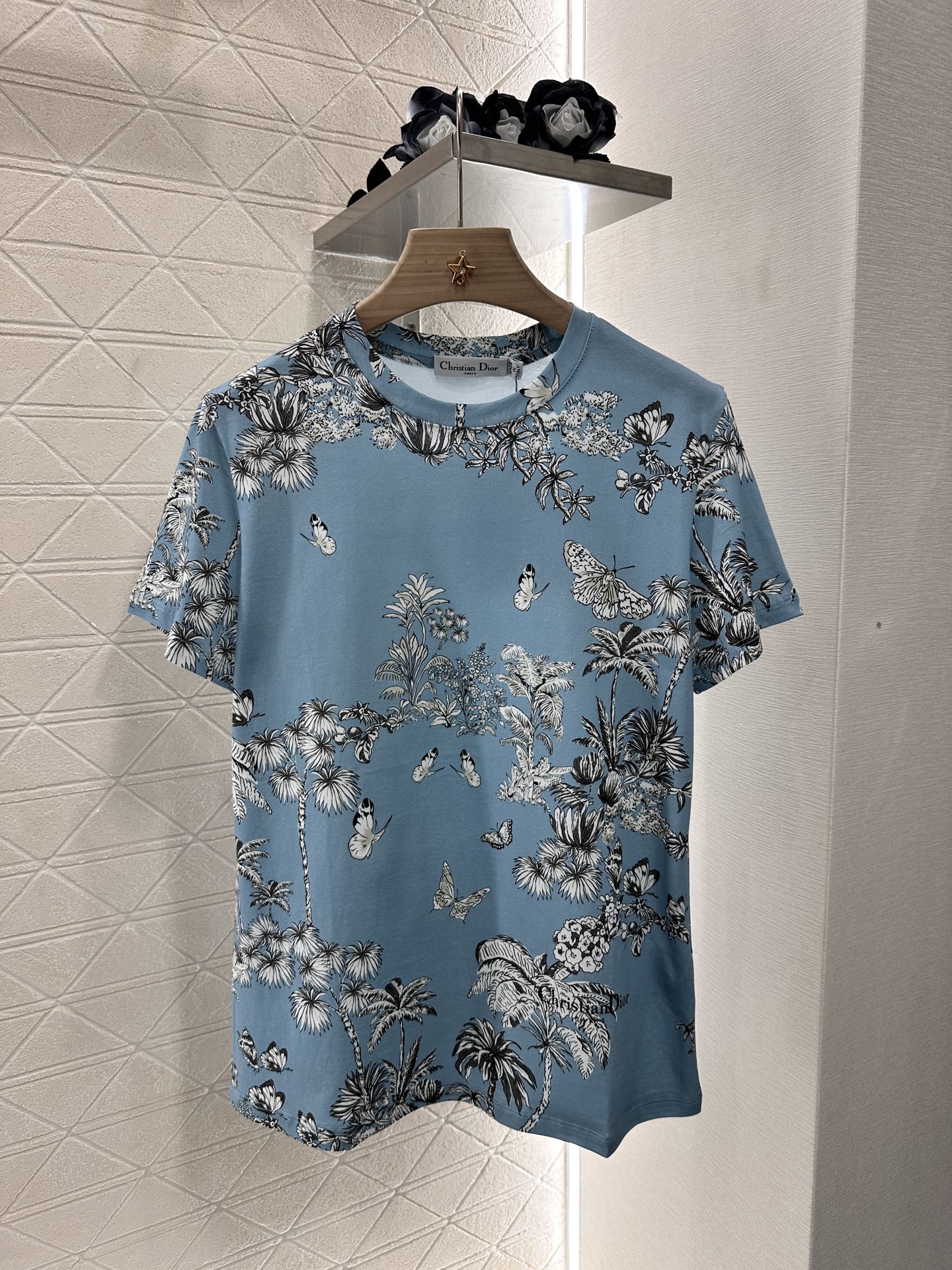 D*♥2025 new product Round neck reactive printing