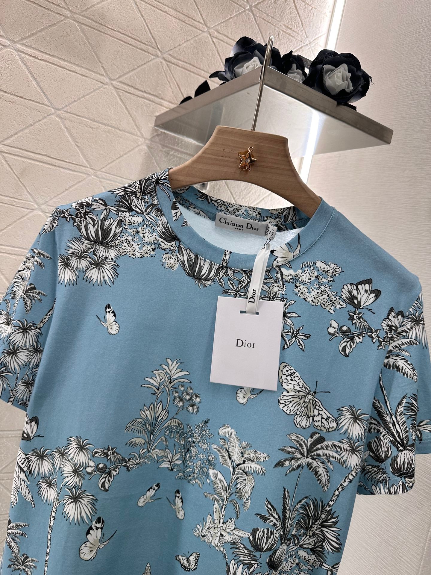 D*♥2025 new product Round neck reactive printing