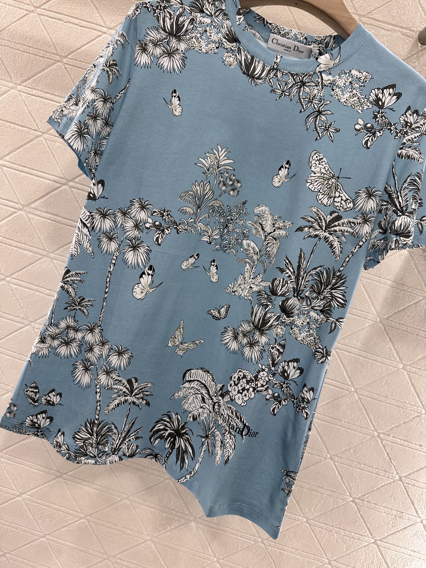 D*♥2025 new product Round neck reactive printing