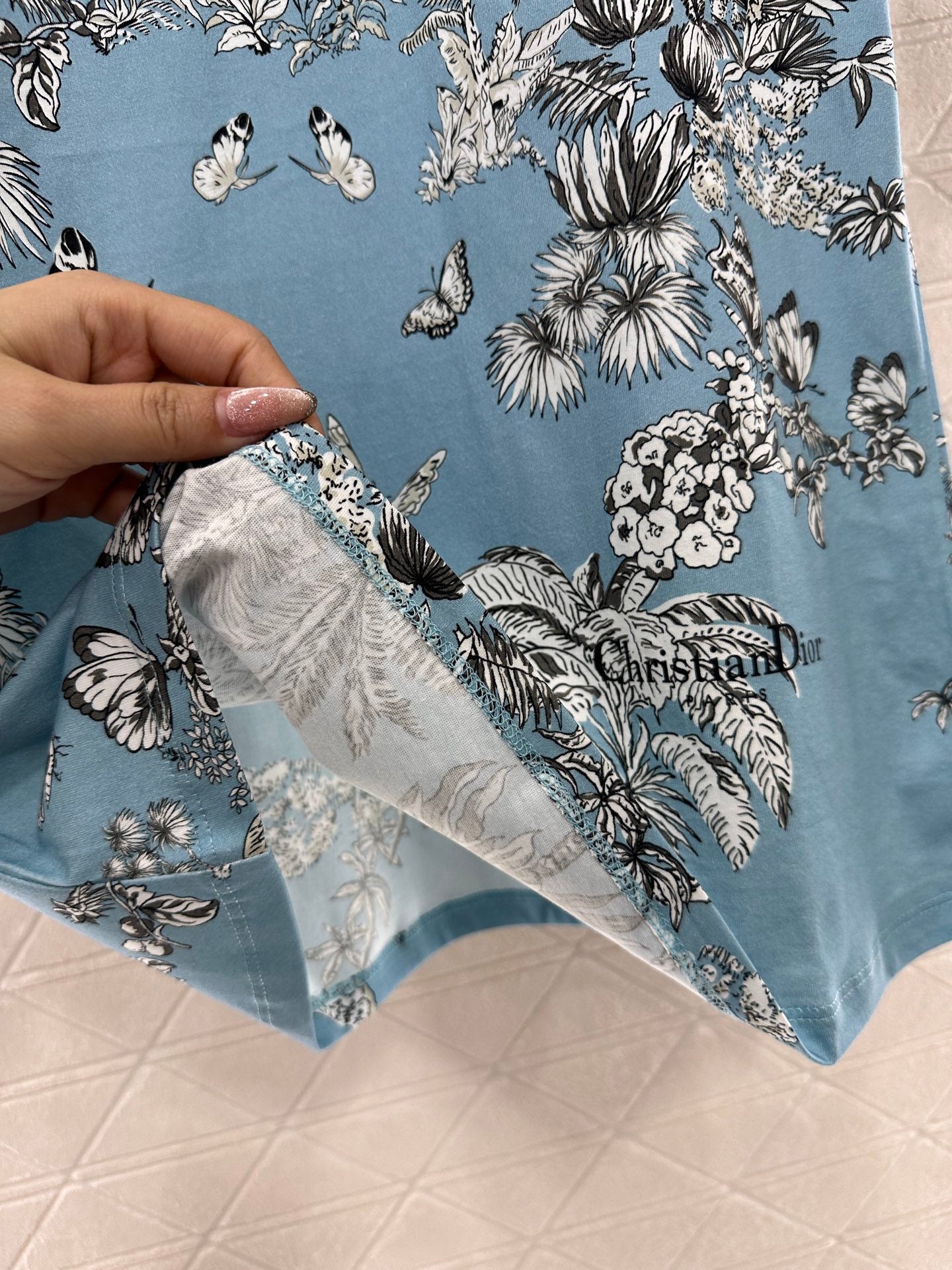 D*♥2025 new product Round neck reactive printing
