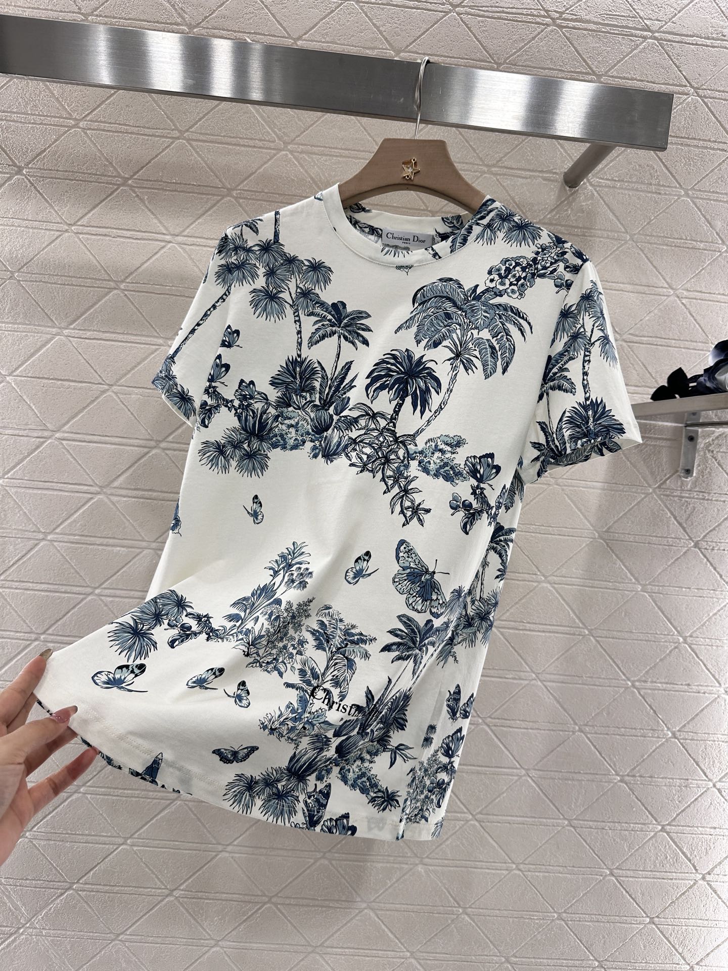 D*♥2025 new product Round neck reactive printing