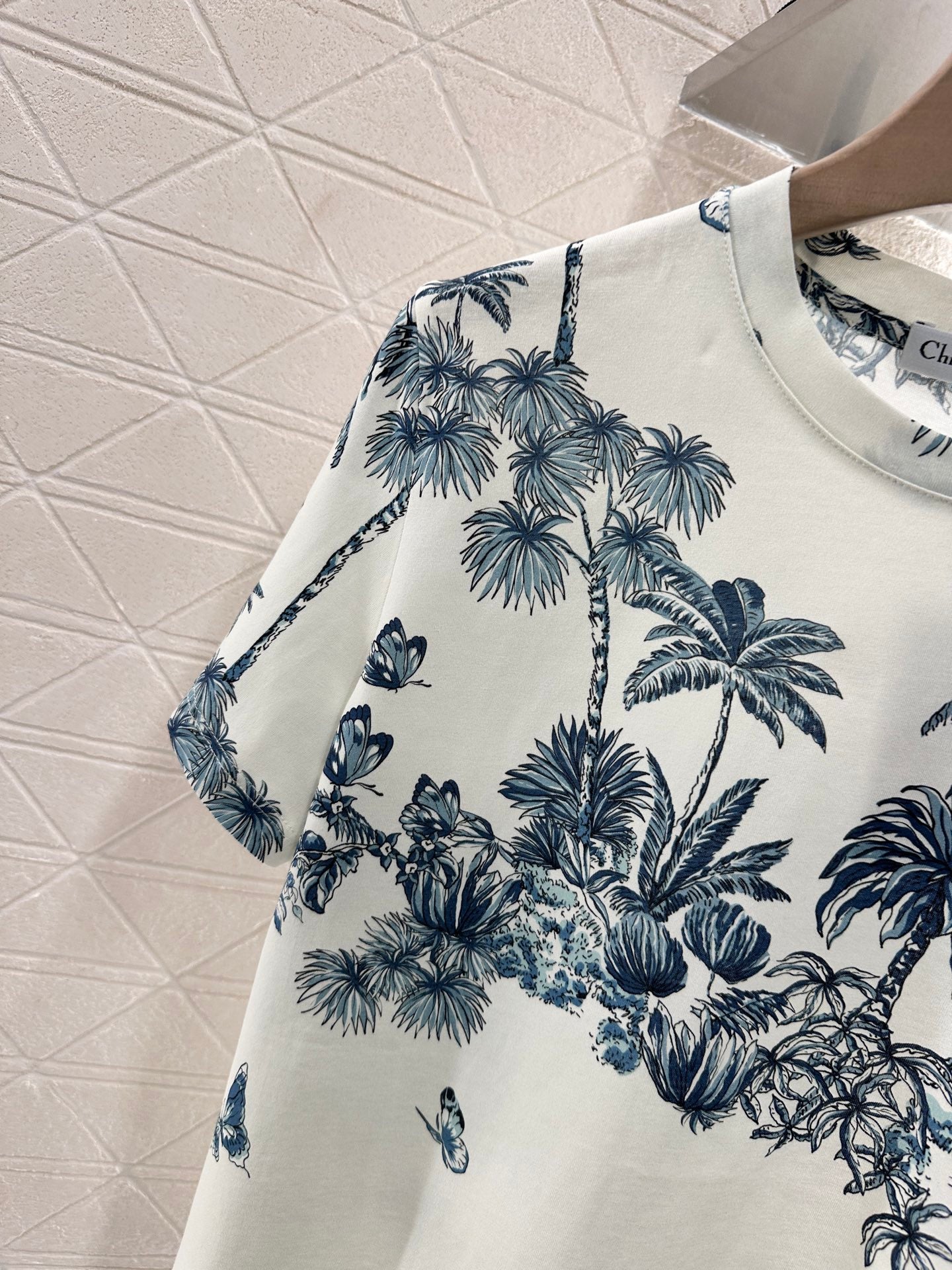 D*♥2025 new product Round neck reactive printing