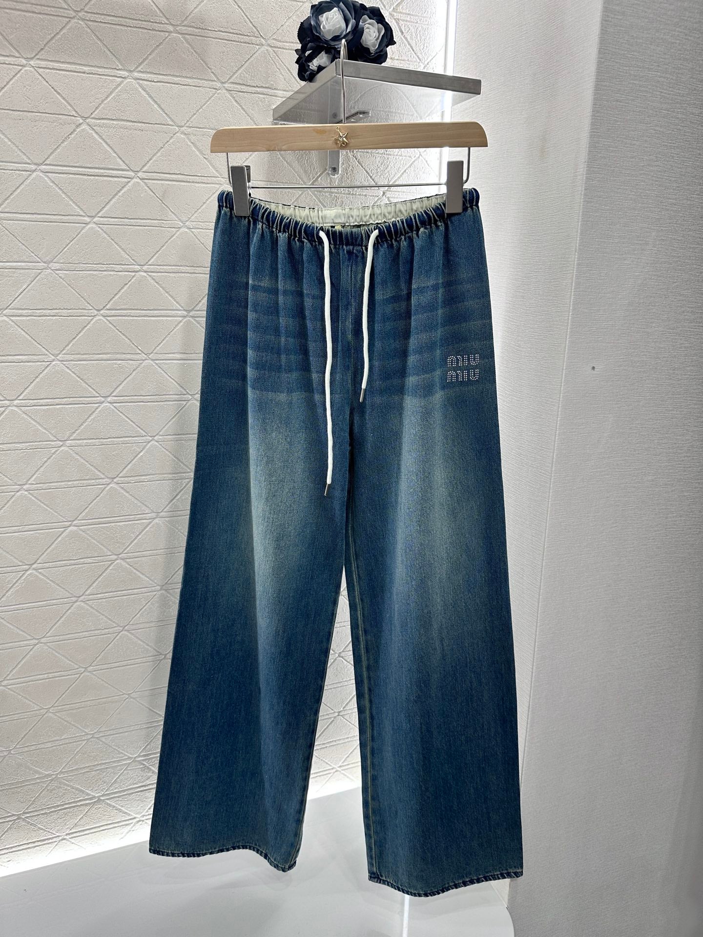 Mi*mi*♥2025 new products Drawstring belt jeans