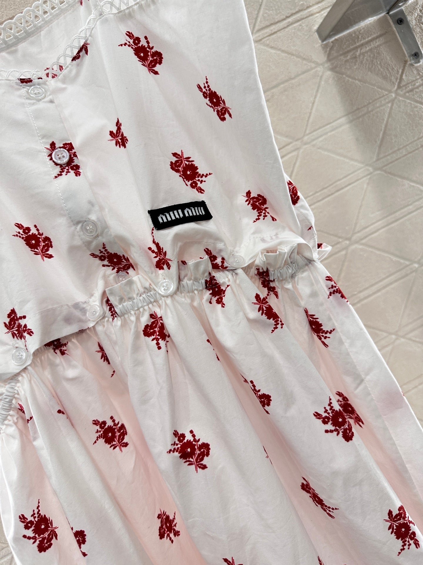 Mi*mu*♥2025 new product Linen detachable suspender skirt