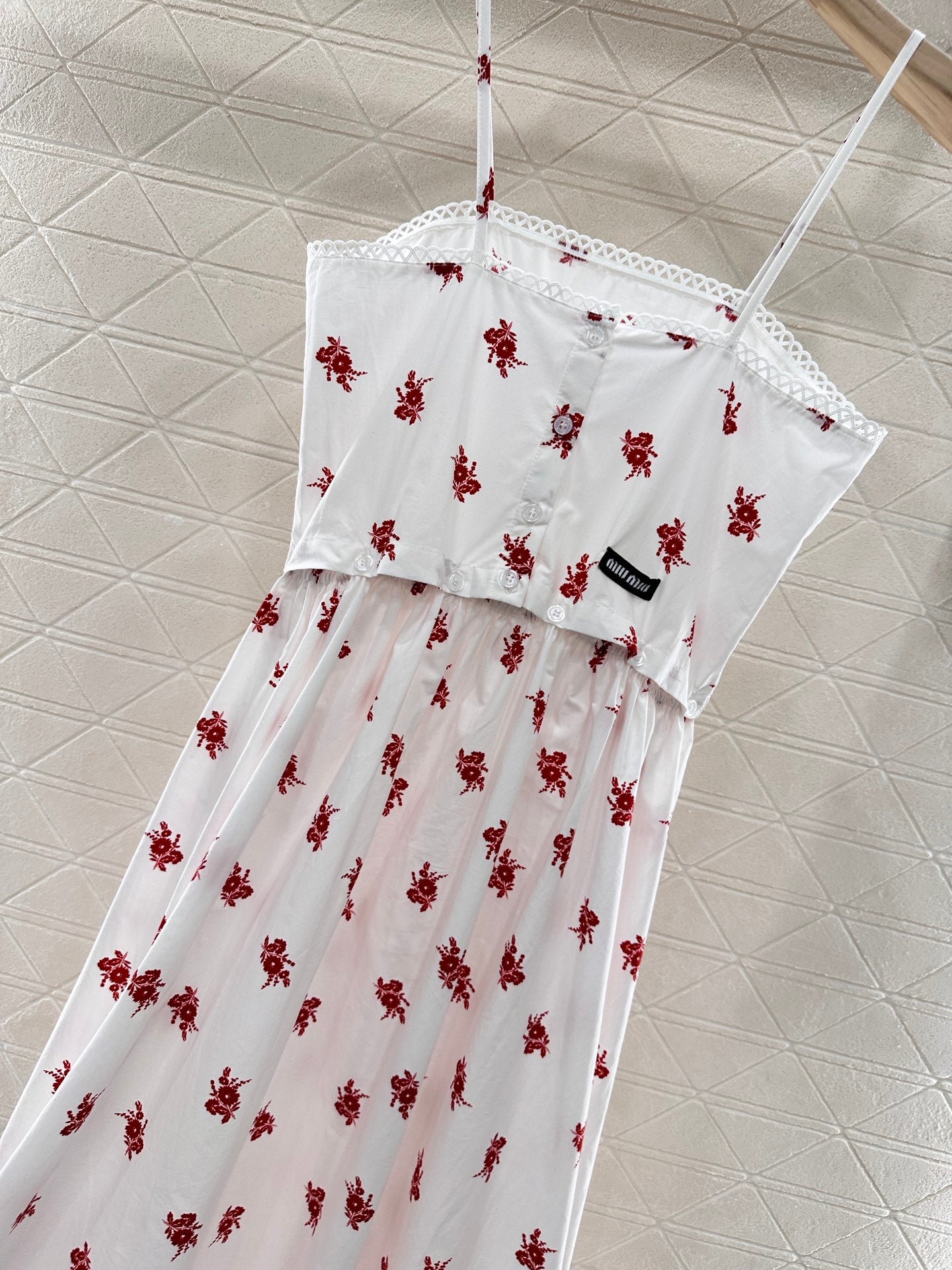 Mi*mu*♥2025 new product Linen detachable suspender skirt