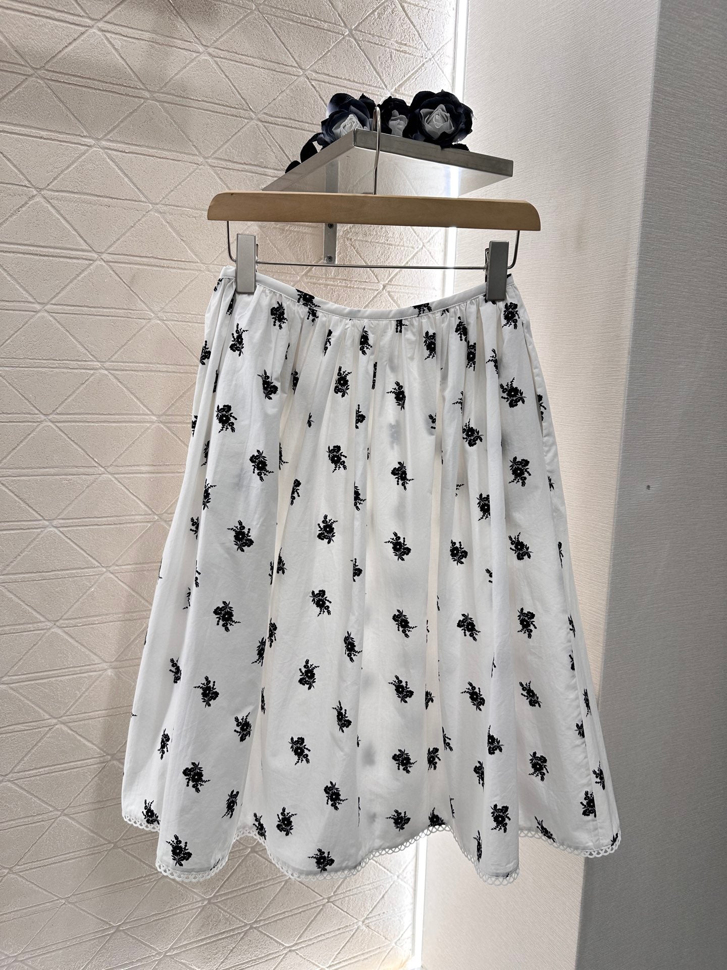 Mi*mi*♥2025 new product Linen lace skirt