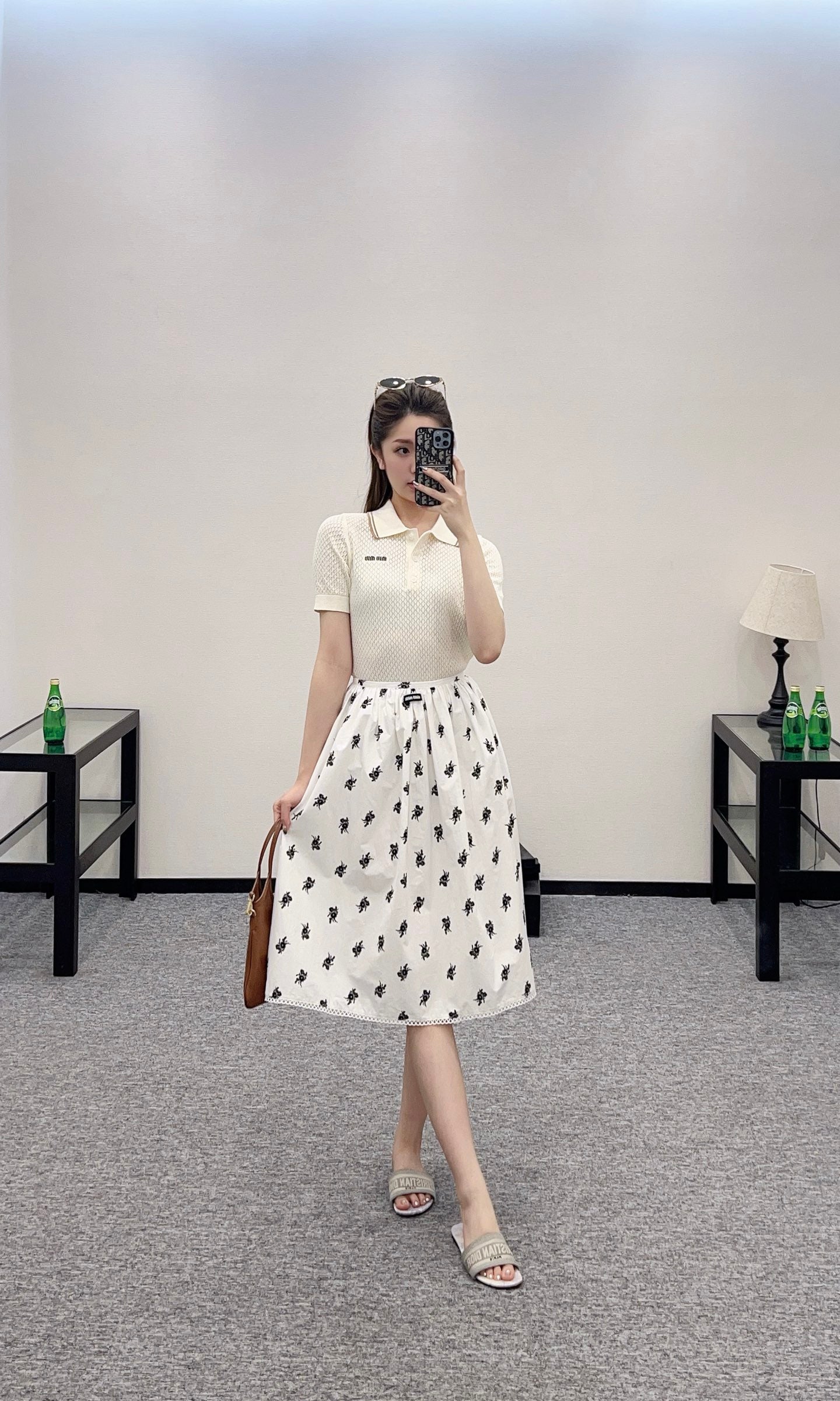 Mi*mi*♥2025 new product Linen lace skirt