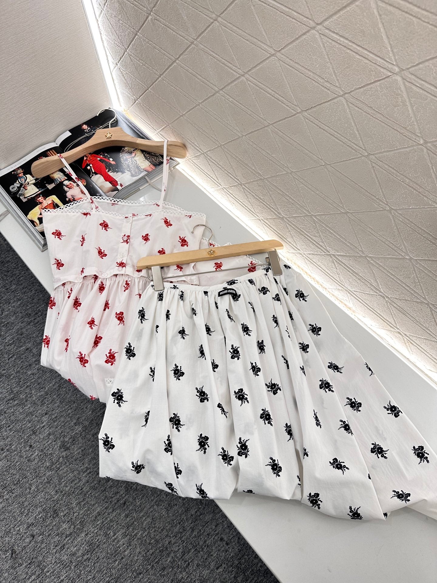 Mi*mi*♥2025 new product Linen lace skirt