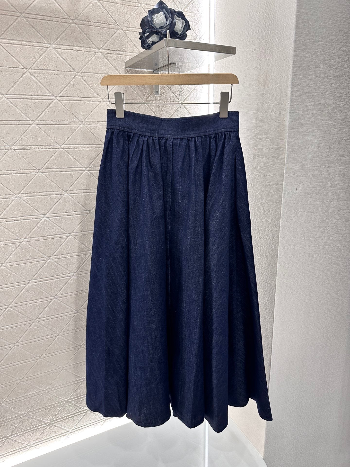 D*♥2025 new product Button-down denim skirt