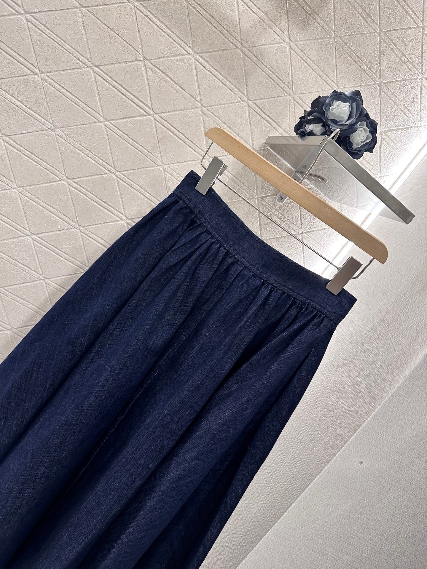 D*♥2025 new product Button-down denim skirt