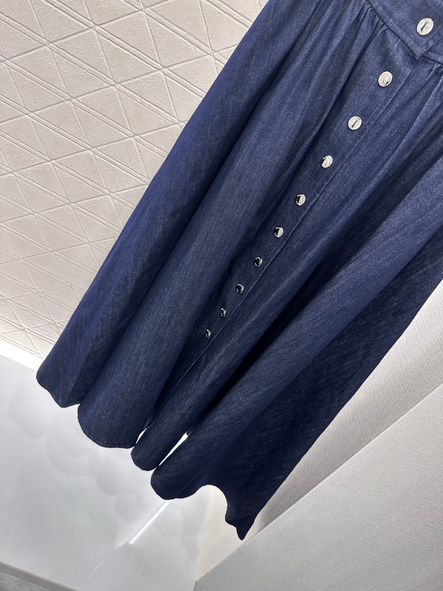 D*♥2025 new product Button-down denim skirt