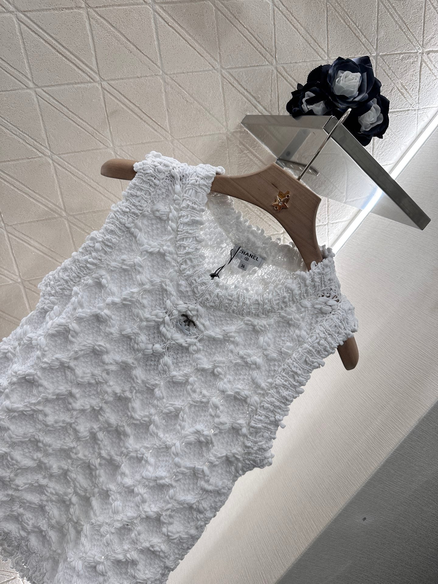C*♥2025 new product Braided knitted vest