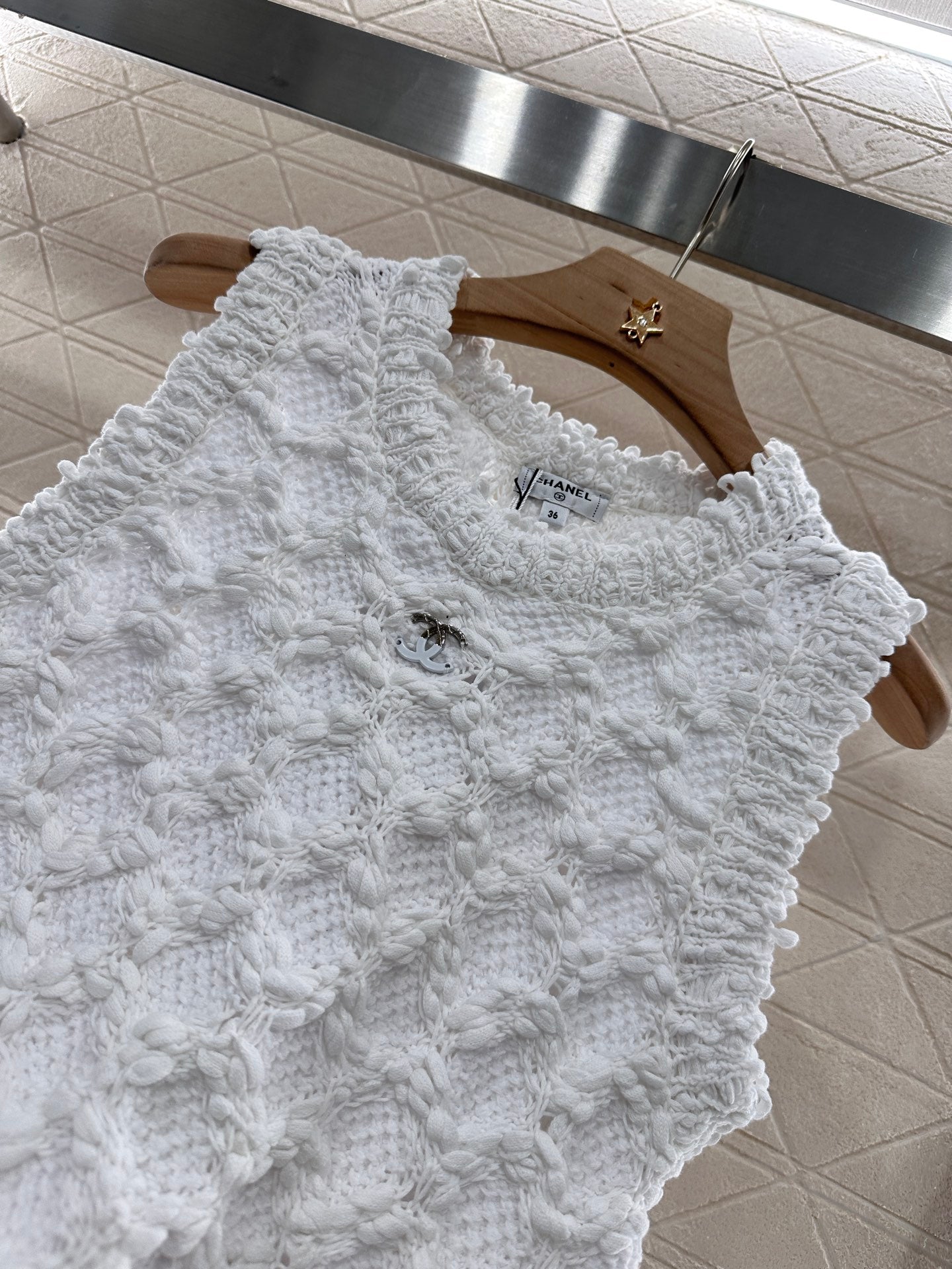 C*♥2025 new product Braided knitted vest