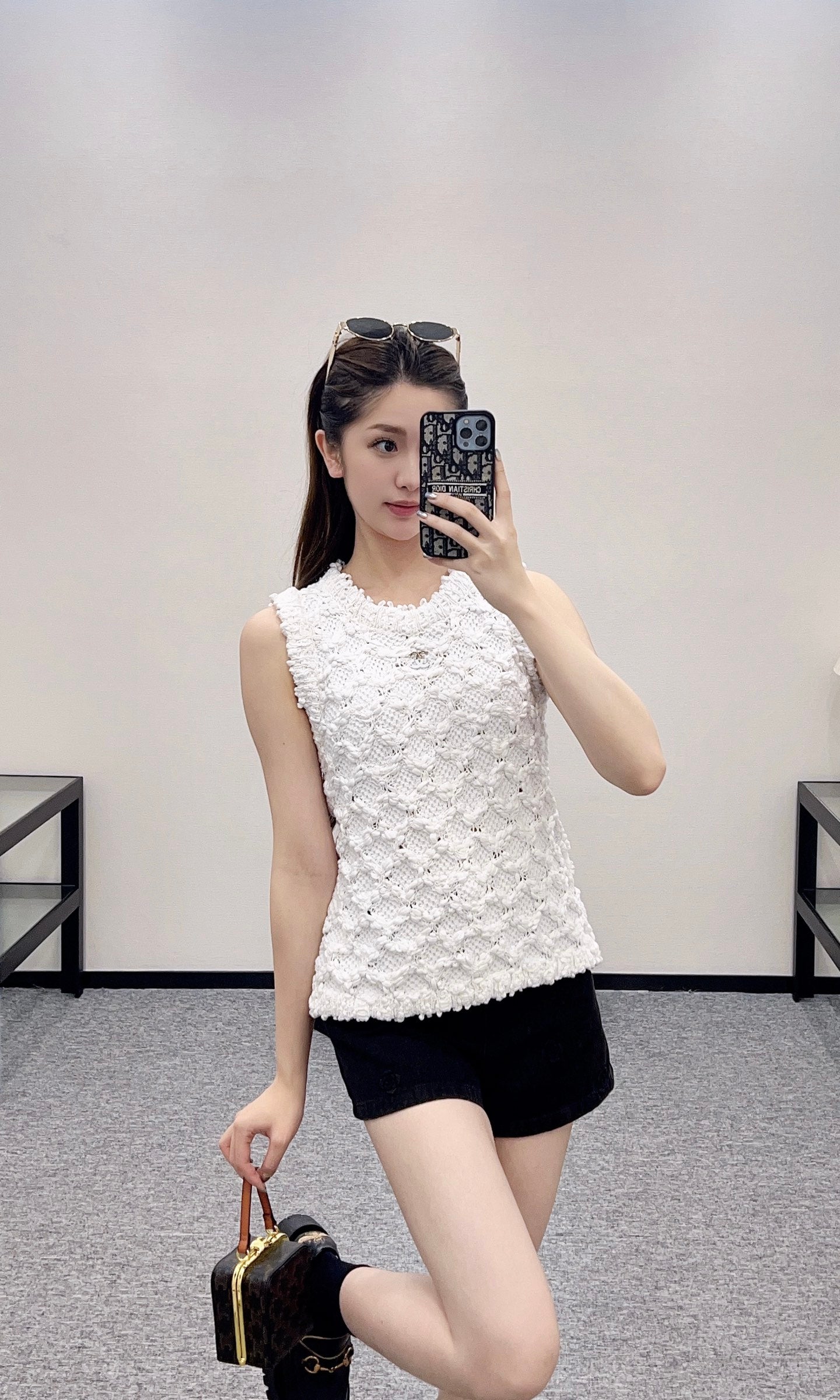 C*♥2025 new product Braided knitted vest